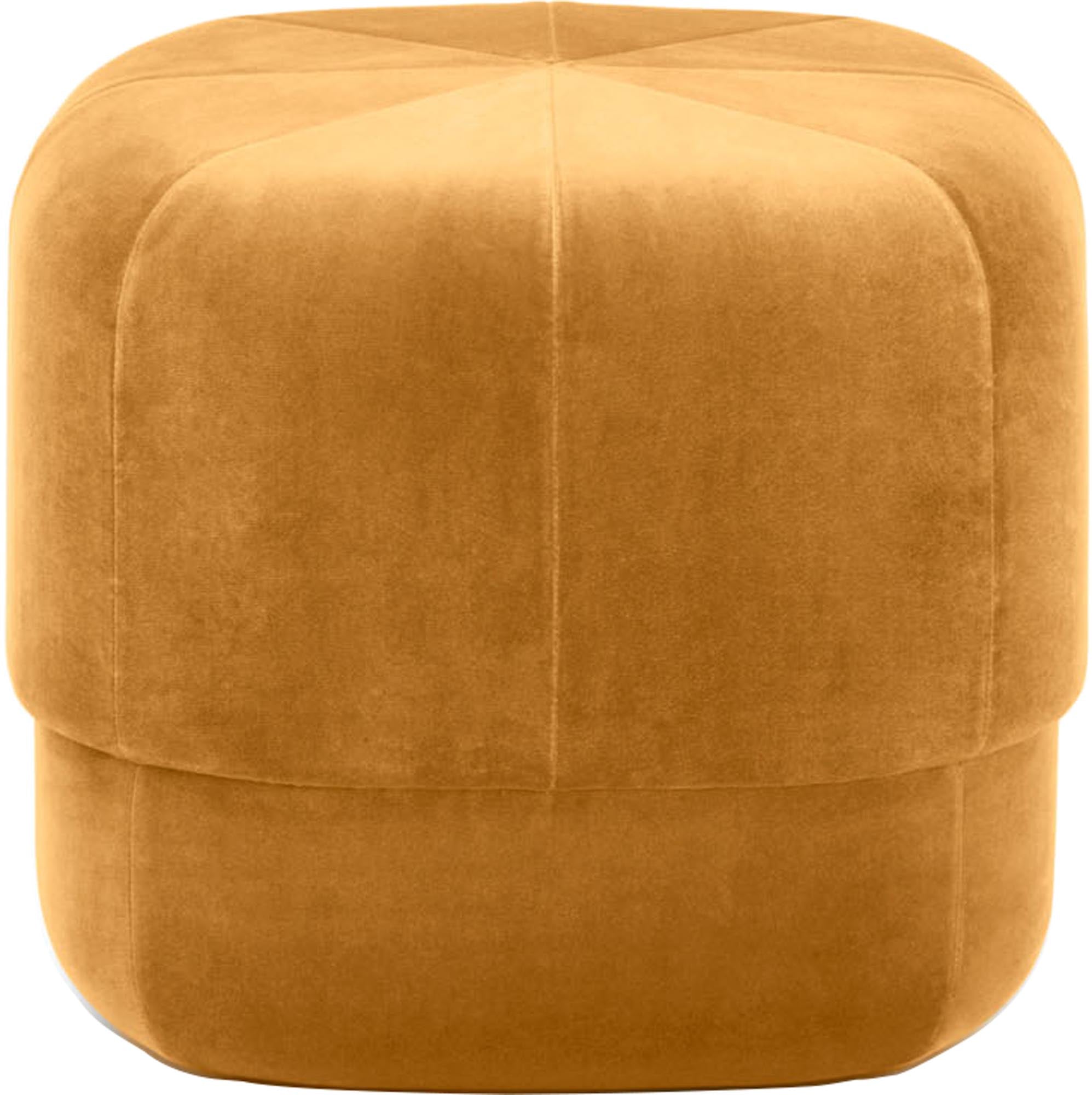 Circus Pouf Klein gelb/Velour in  präsentiert im Onlineshop von KAQTU Design AG. Pouf ist von Normann Copenhagen