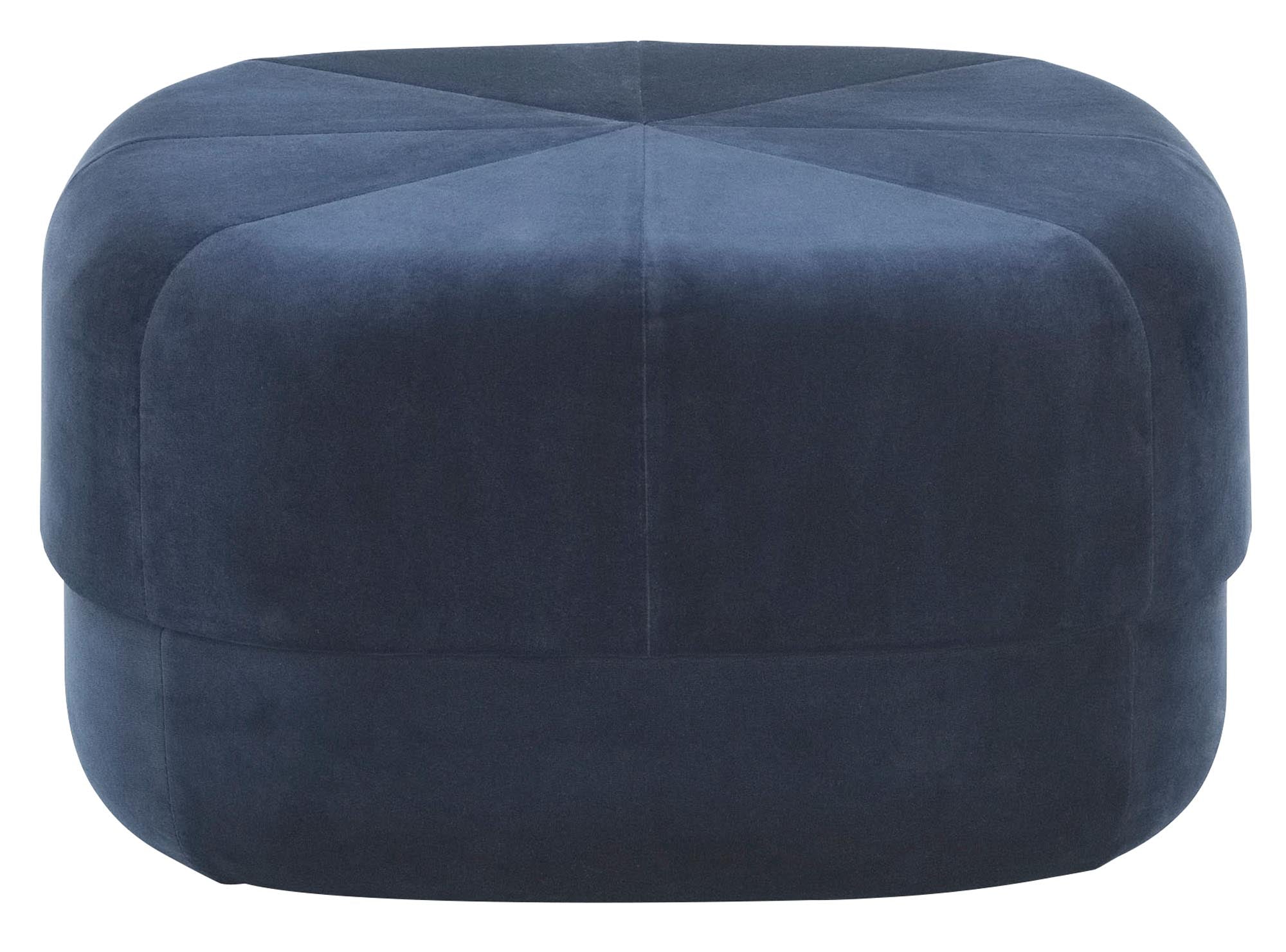 Circus Pouf Gross dunkelblau/Velour in  präsentiert im Onlineshop von KAQTU Design AG. Pouf ist von Normann Copenhagen