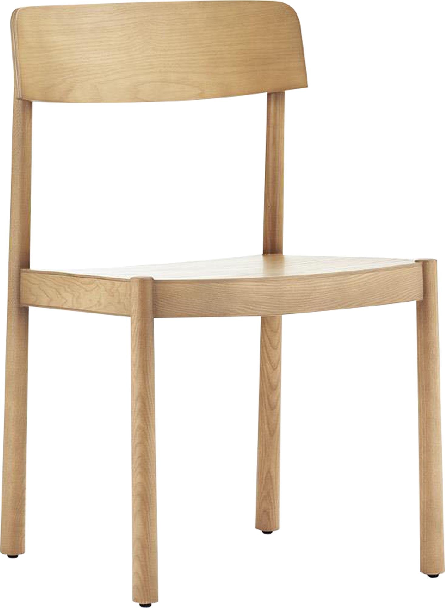 Der Timb Stuhl von Normann Copenhagen besticht durch seine schlichte Holzkonstruktion aus Esche, elegante Dübelverbindungen und komfortable Sitzfläche.