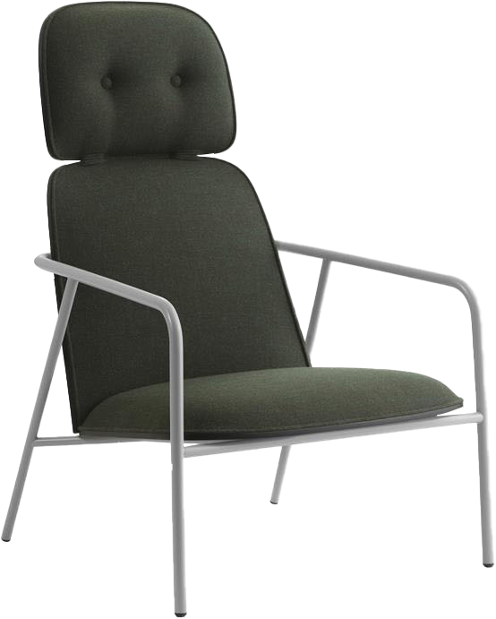 Pad Loungestuhl schwarze Eiche High - KAQTU Design