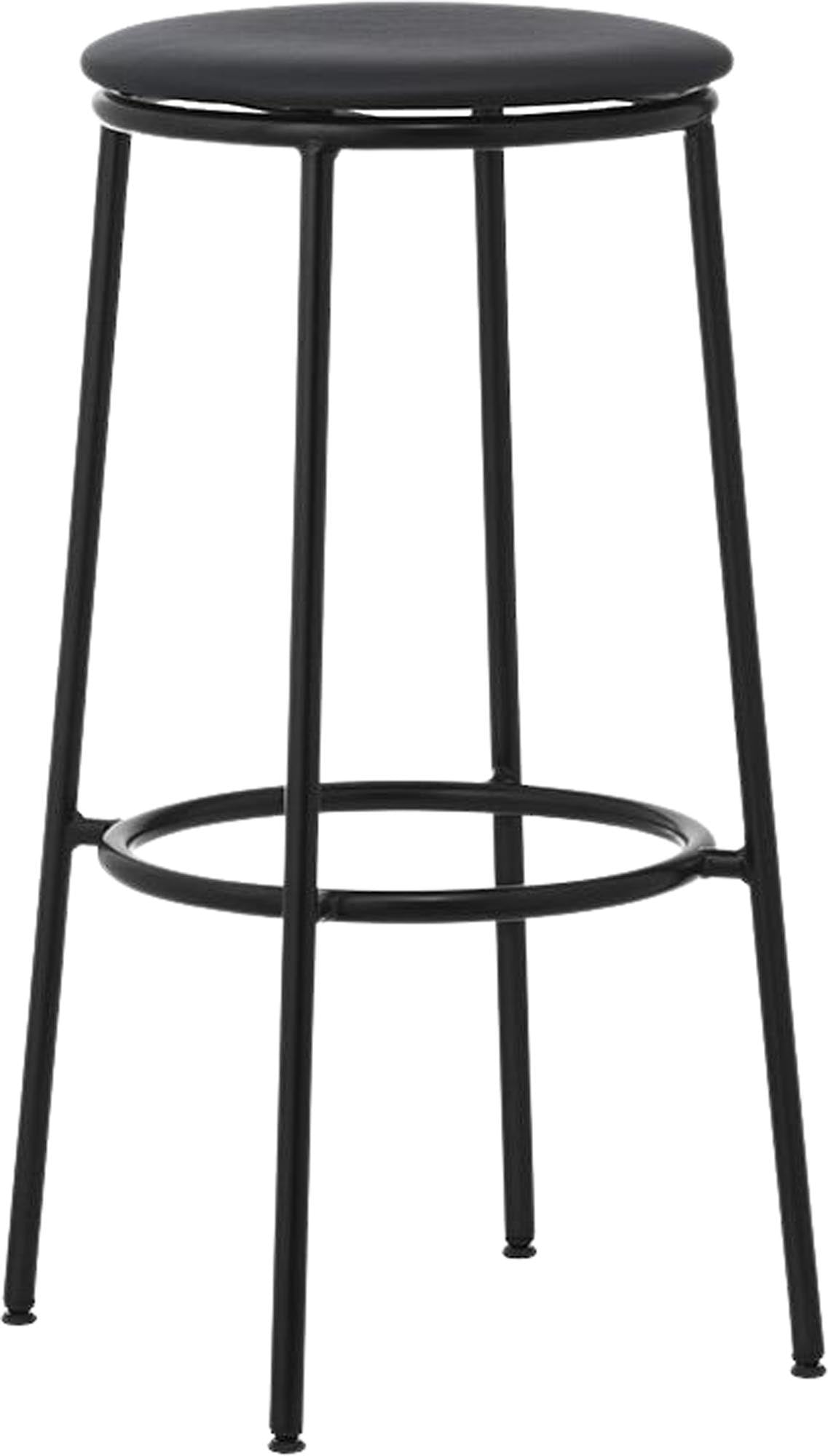 Eleganter Circa Barstuhl 65 cm von Normann Copenhagen: Gepolstert mit hochwertigem Ultra Leder, ideal für moderne Küchen und Bars.