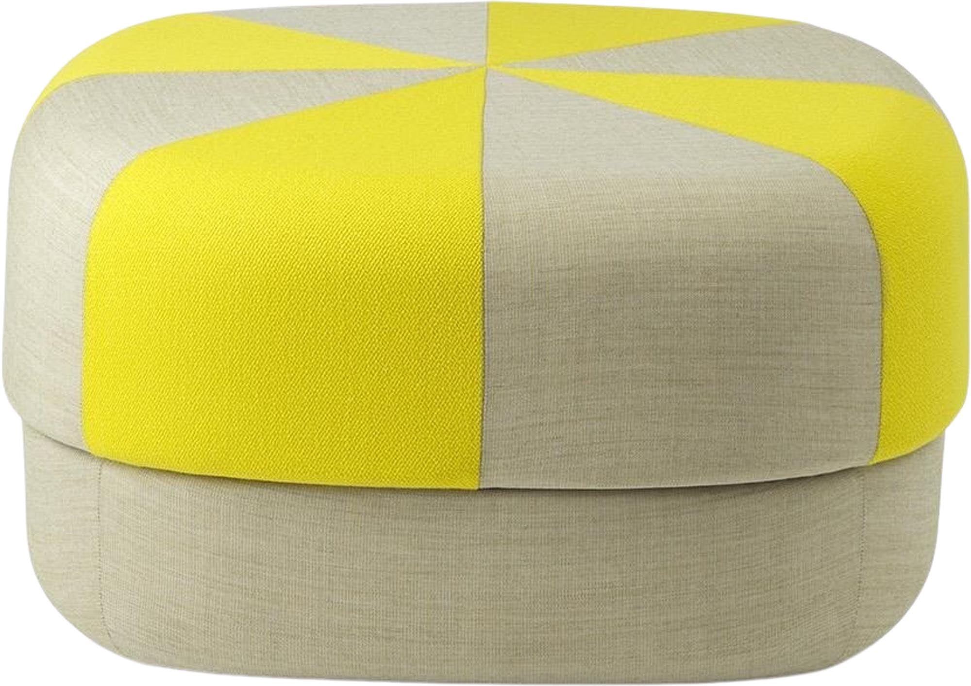 Circus Pouf Duo Gross Gelb in präsentiert im Onlineshop von KAQTU Design AG. Hocker ist von Normann Copenhagen