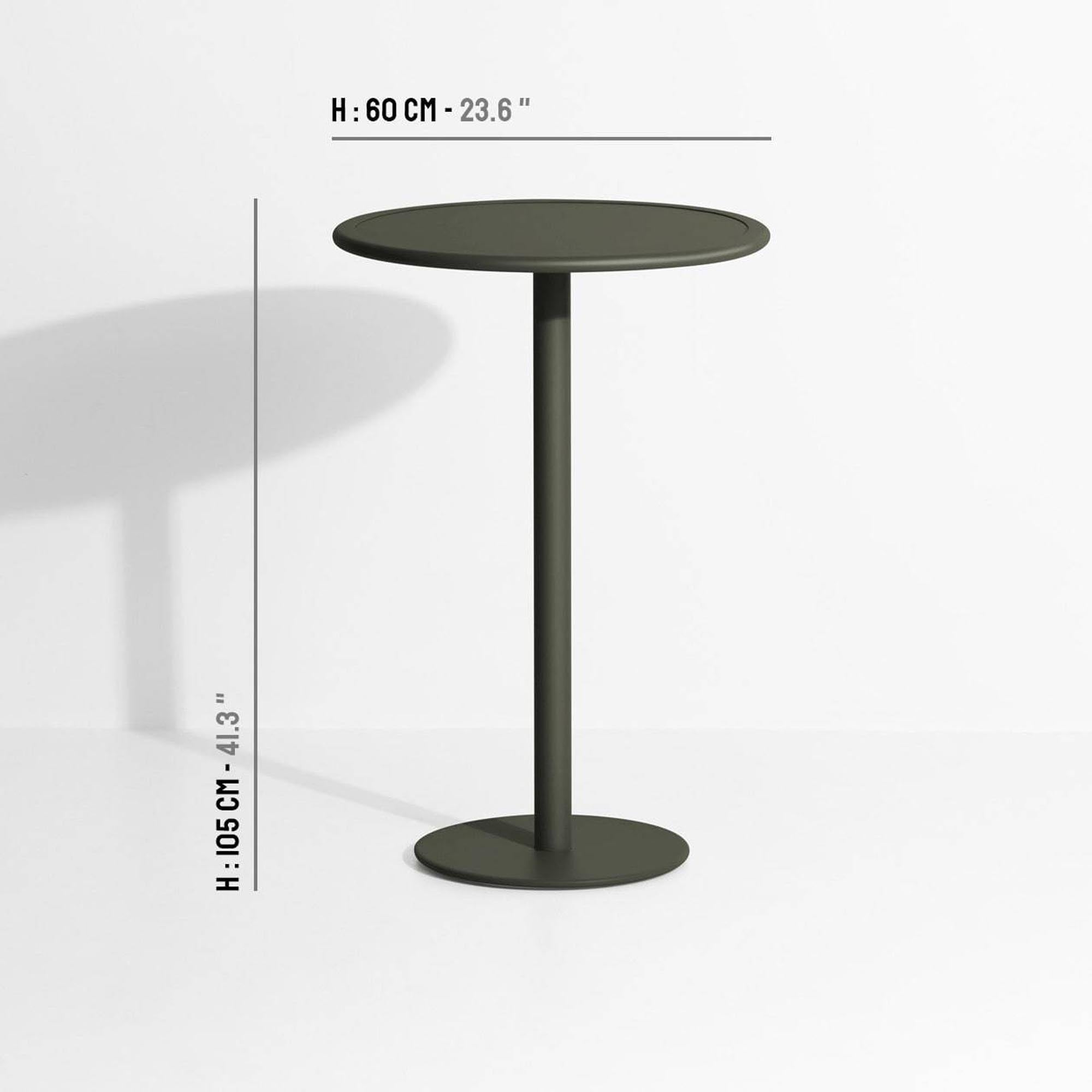 Entdecken Sie den stilvollen Week-End Bartisch von Petite Friture – ideal für gesellige Stunden im Freien, robust und elegant.