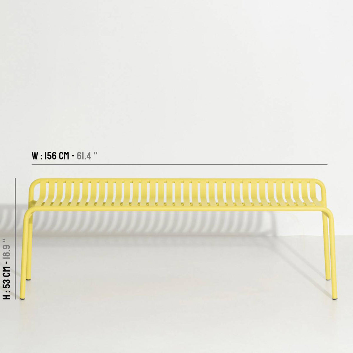 Week-End Gartenbank in Yellow präsentiert im Onlineshop von KAQTU Design AG. Gartenbank ist von Petite Friture