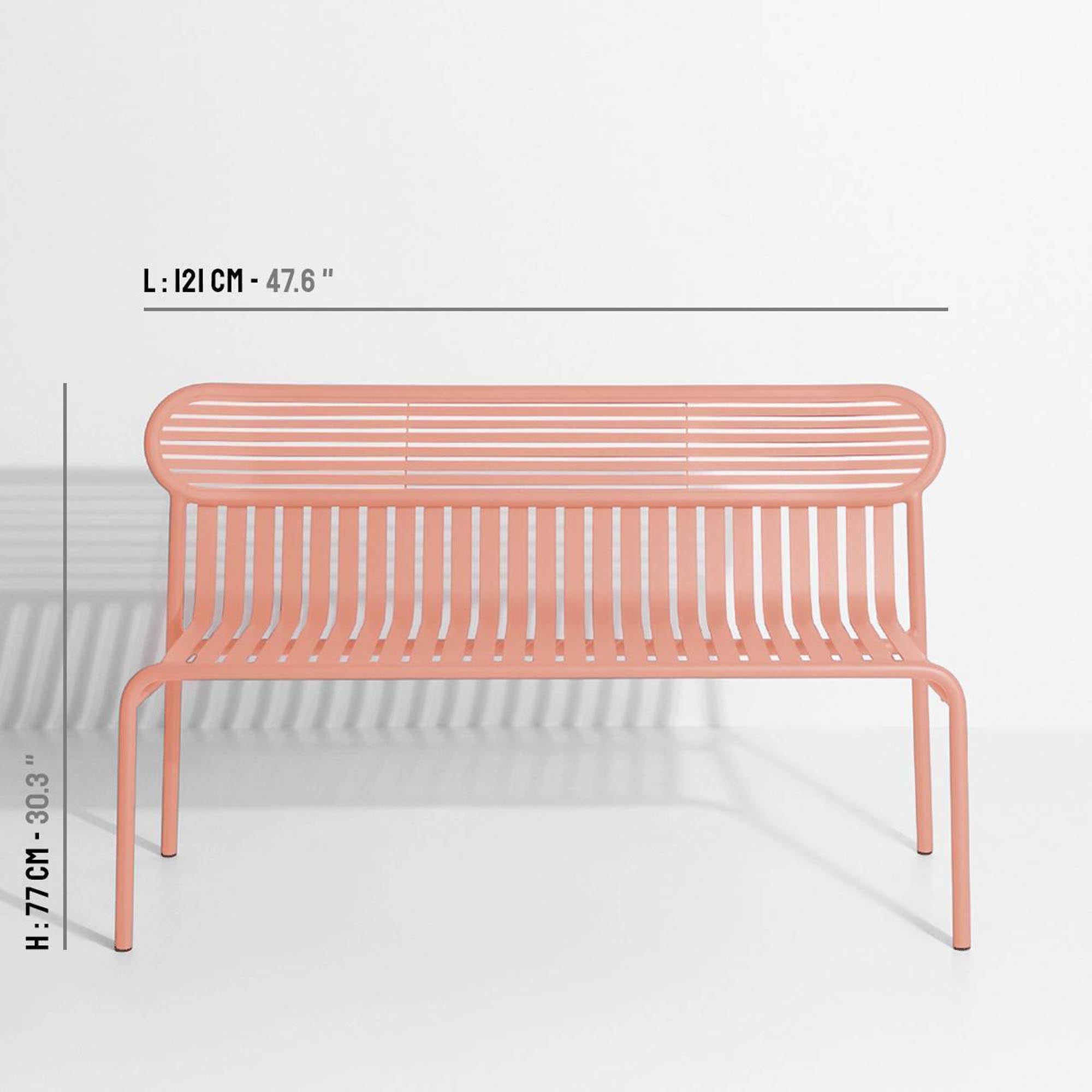 Elegante Week-End Gartenbank von Petite Friture in 9 Farben.