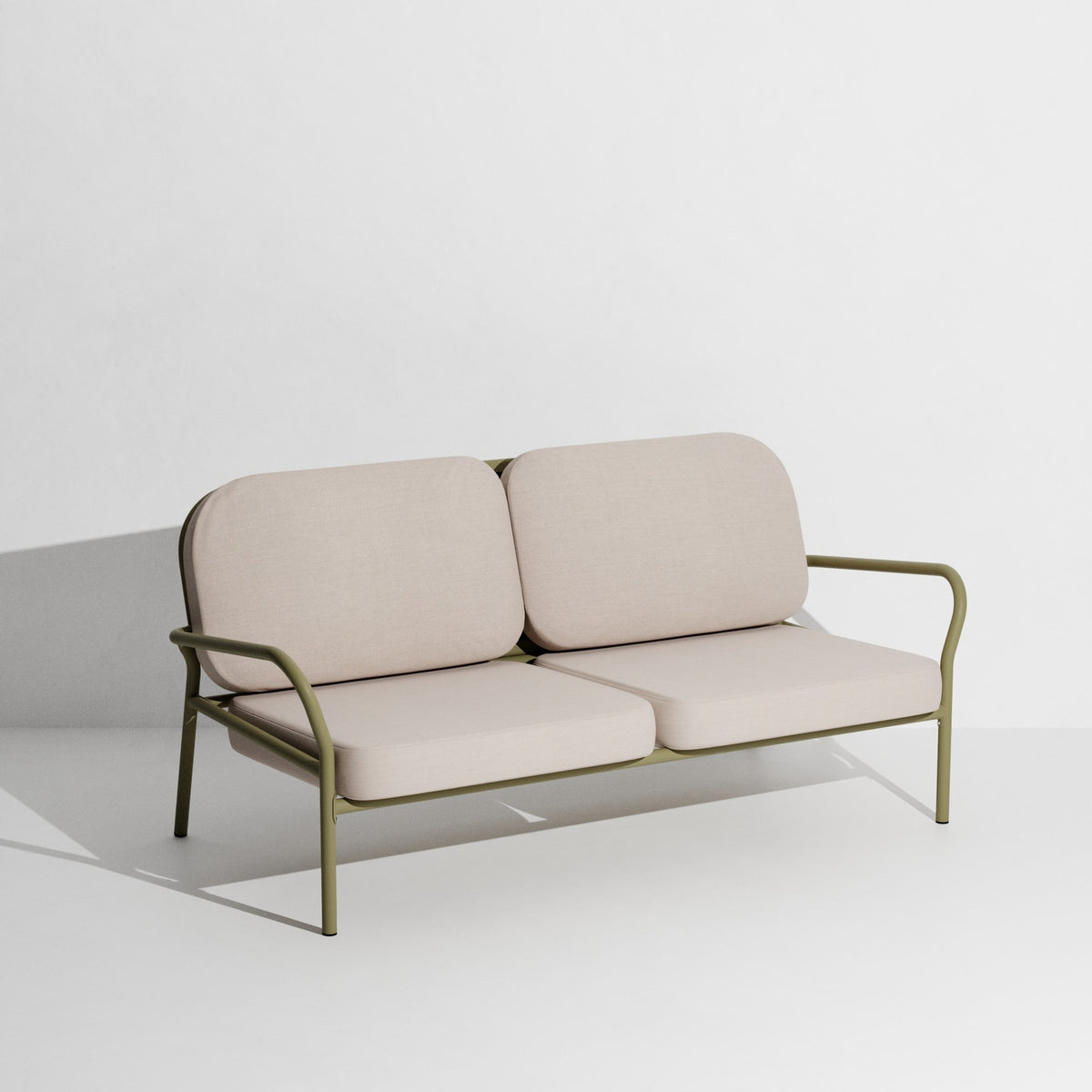 Week-End Gartenbank mit Armlehne in Jade Green präsentiert im Onlineshop von KAQTU Design AG. Gartenbank ist von Petite Friture
