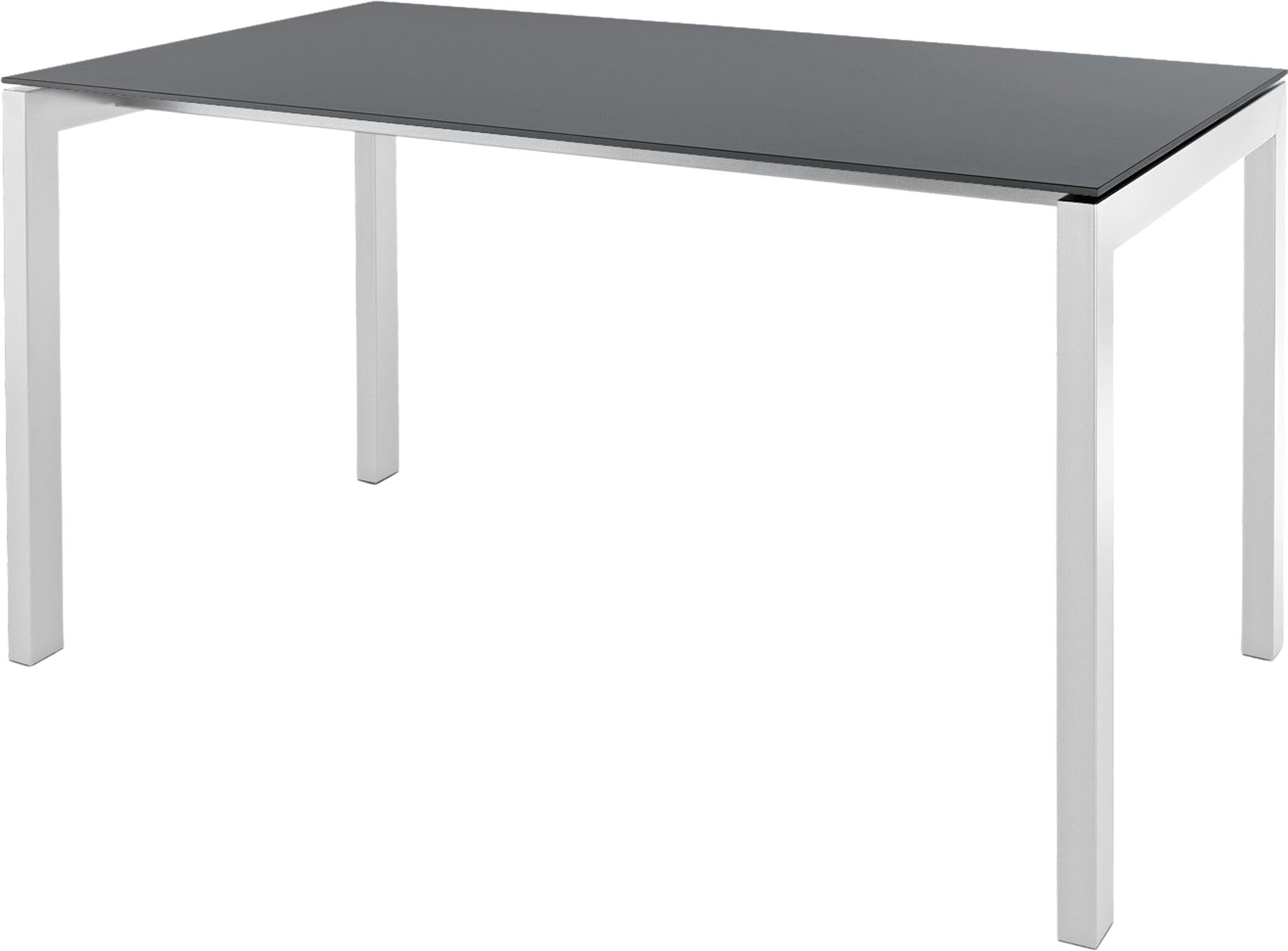 Luzern Glasfaser-Gartentisch 160x90 in Graphit / Weiss präsentiert im Onlineshop von KAQTU Design AG. Gartentisch ist von Schaffner