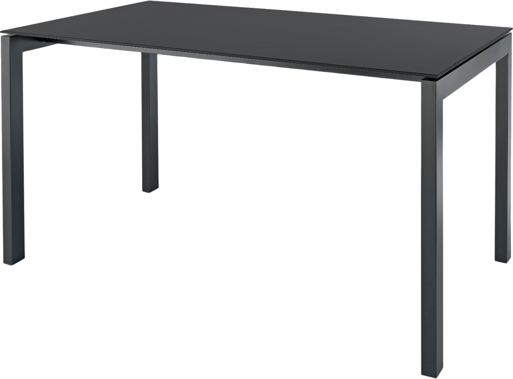 Luzern Glasfaser-Gartentisch 160x90 in Anthrazit / Anthrazit präsentiert im Onlineshop von KAQTU Design AG. Gartentisch ist von Schaffner