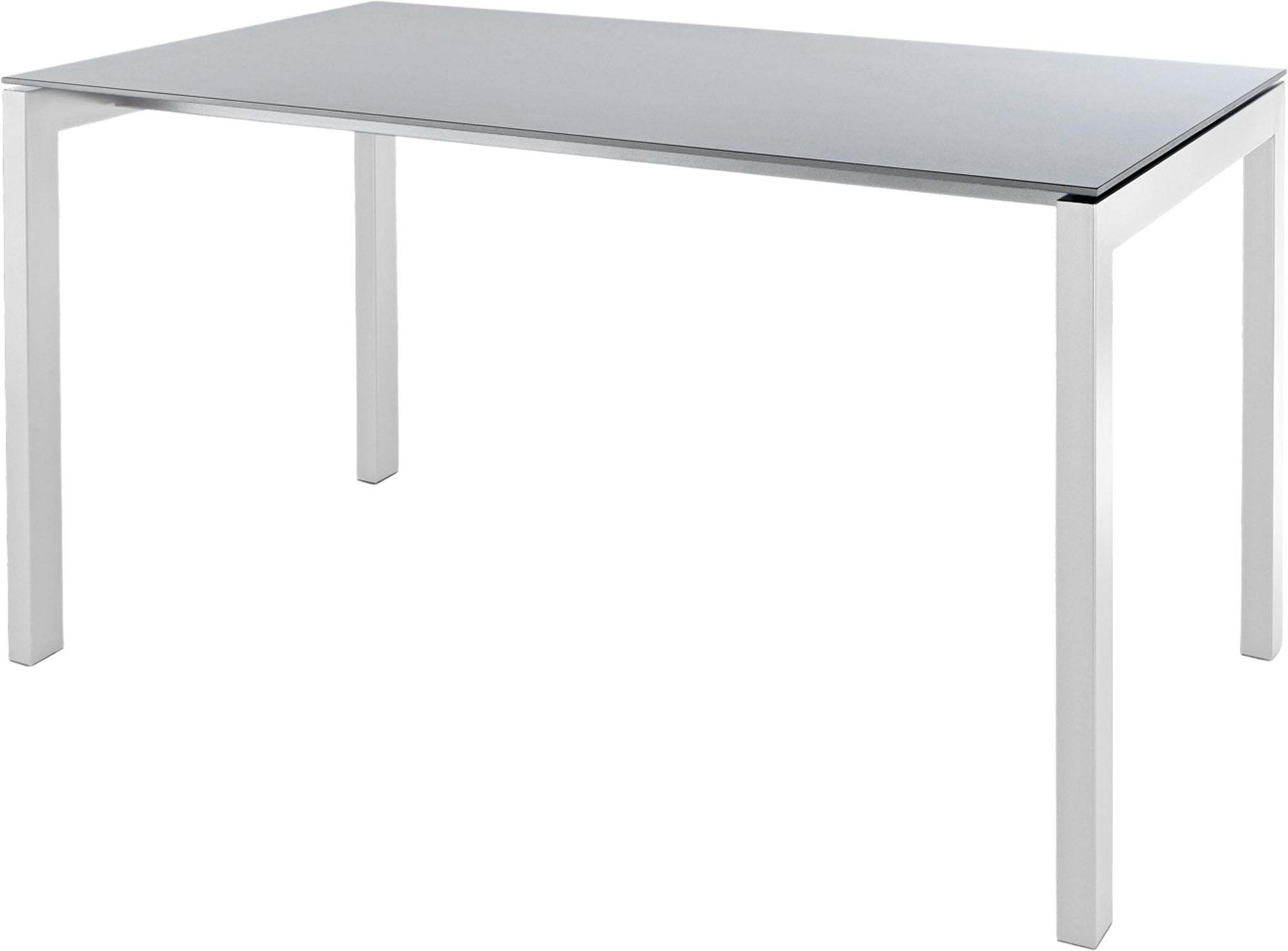 Luzern Glasfaser-Gartentisch 160x90 in Alusilber präsentiert im Onlineshop von KAQTU Design AG. Gartentisch ist von Schaffner