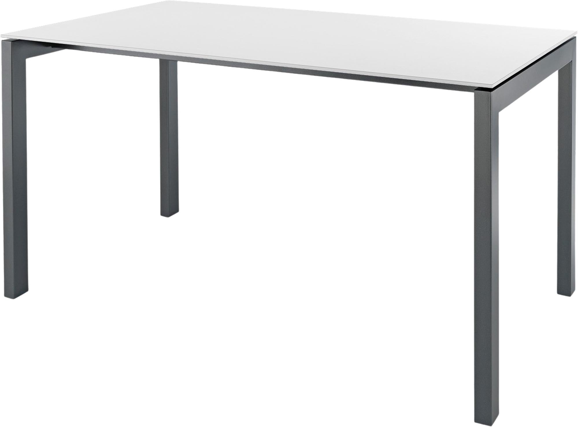 Luzern Glasfaser-Gartentisch 160x90 in Weiss / Graphit präsentiert im Onlineshop von KAQTU Design AG. Gartentisch ist von Schaffner