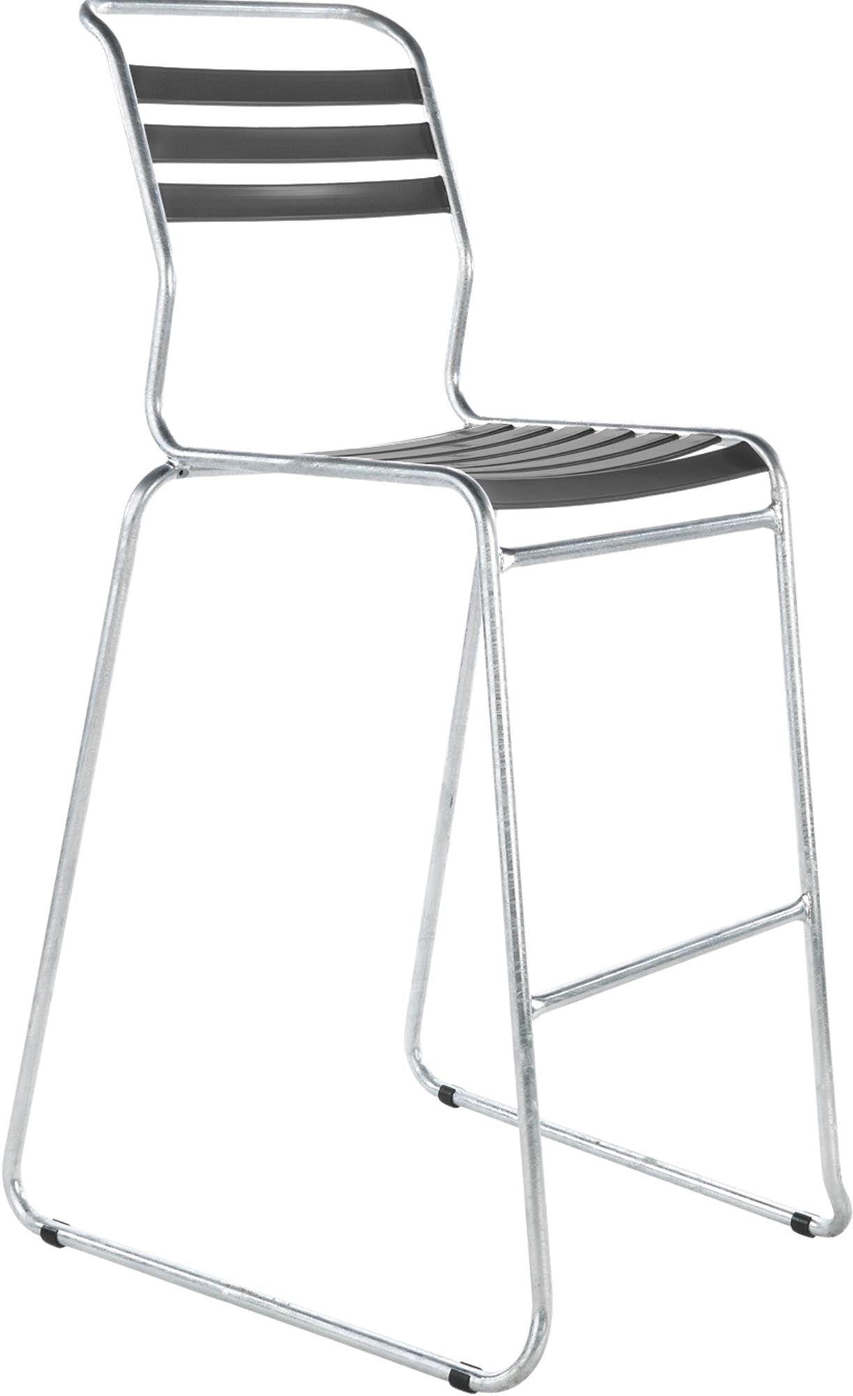 Lättli-Barstuhl Säntis: Modernes Design für stilvolle Aussenbereiche.