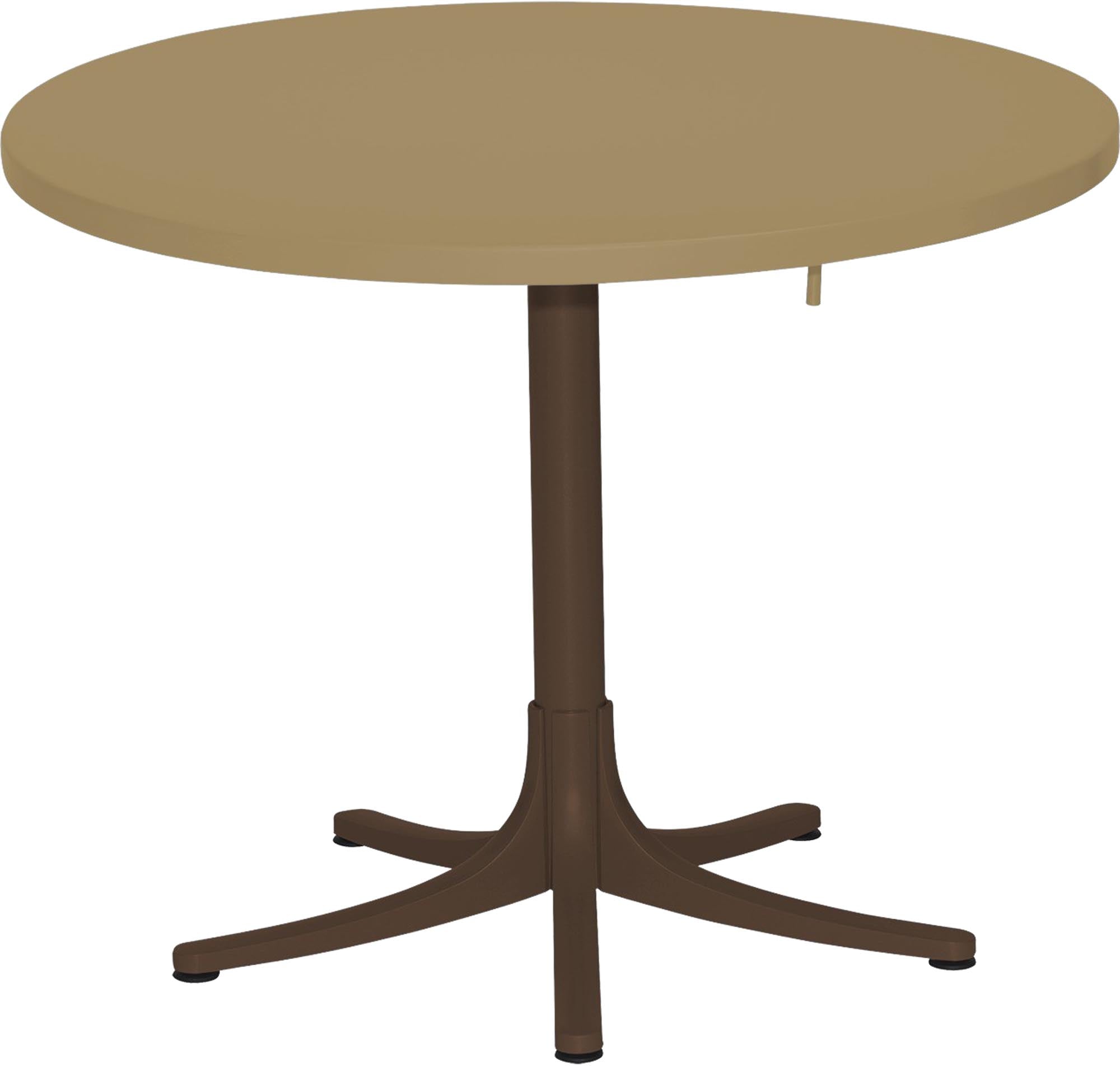 Metalltisch Arbon ⌀ 117: Eleganz und Langlebigkeit für draussen.