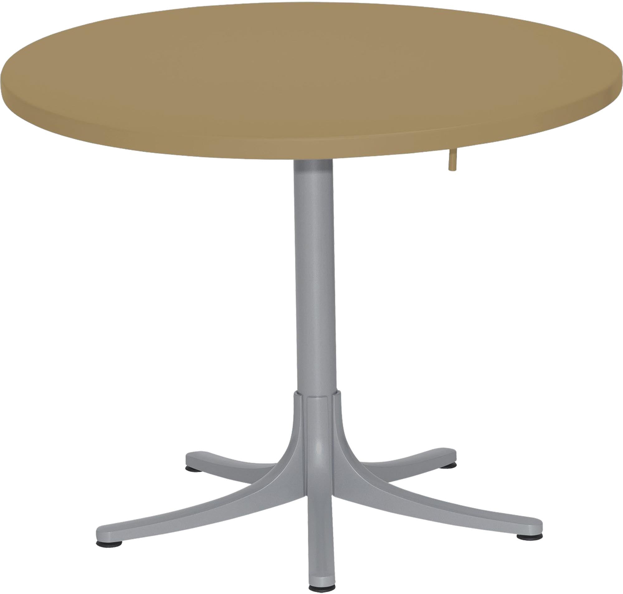 Metalltisch Arbon ⌀ 92: Eleganter, wetterfester Tisch von Schaffner.