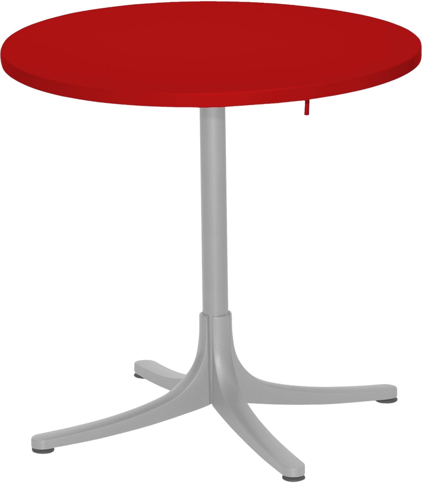 Metalltisch Arbon ⌀ 72: Langlebiger, flexibler Tisch mit Beinfreiheit und verschiedenen Ausführungen für jeden Raum.