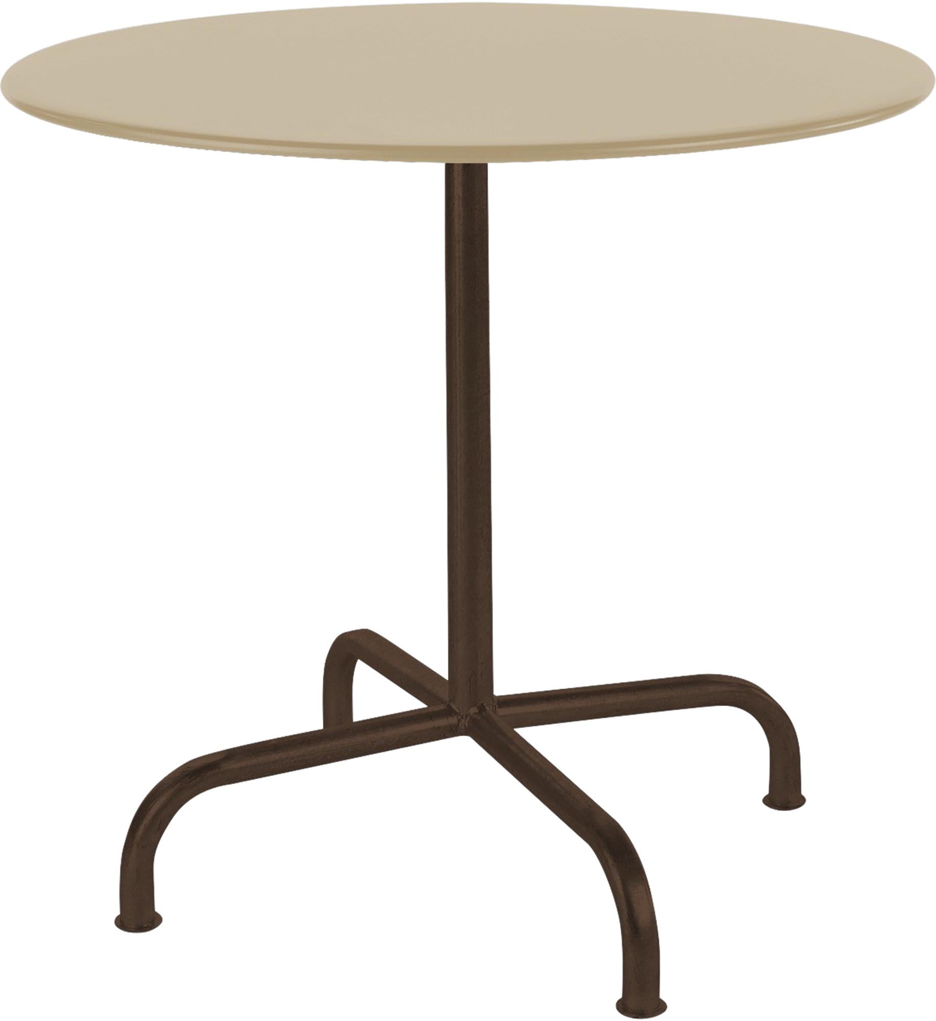 Entdecken Sie den stilvollen Tisch Rigi von Schaffner – perfekt für Ihre Terrasse oder den Garten, mit einem Durchmesser von 80 cm.