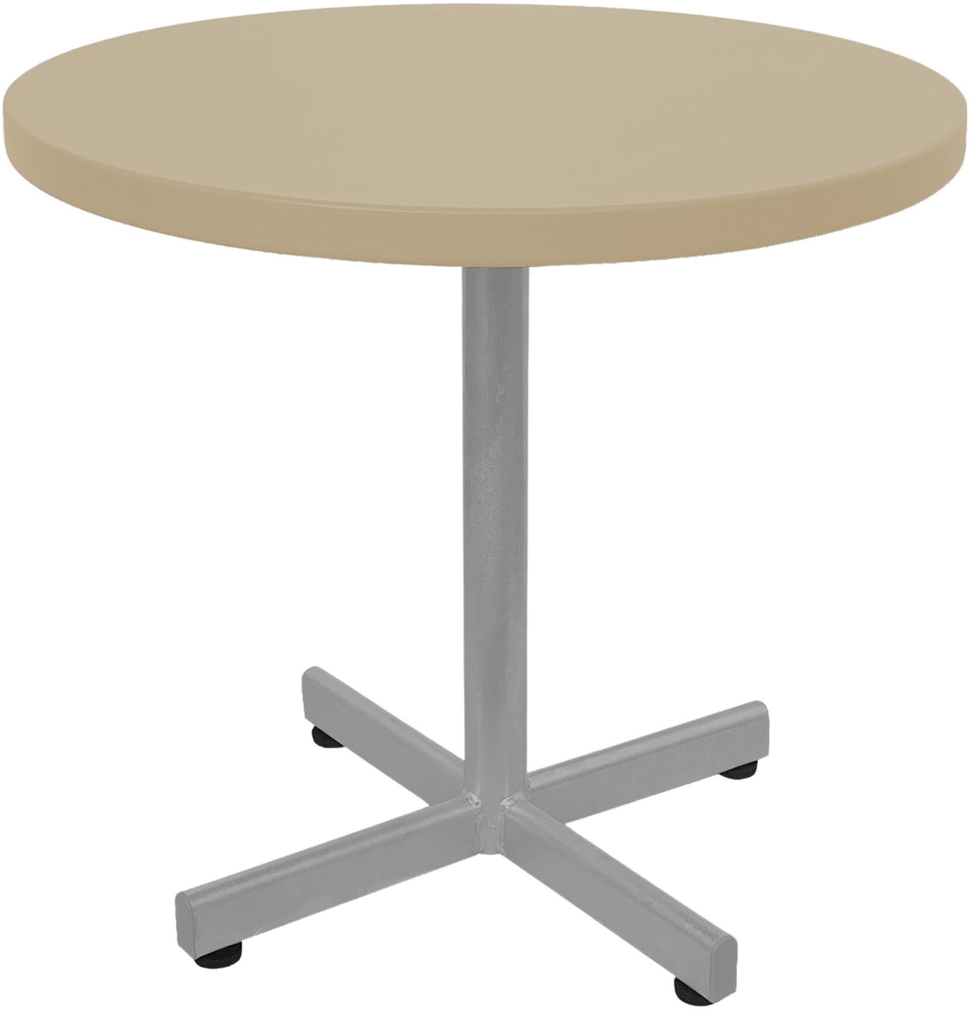 Eleganter runder Metalltisch von Schaffner für stilvolle Terrassen.