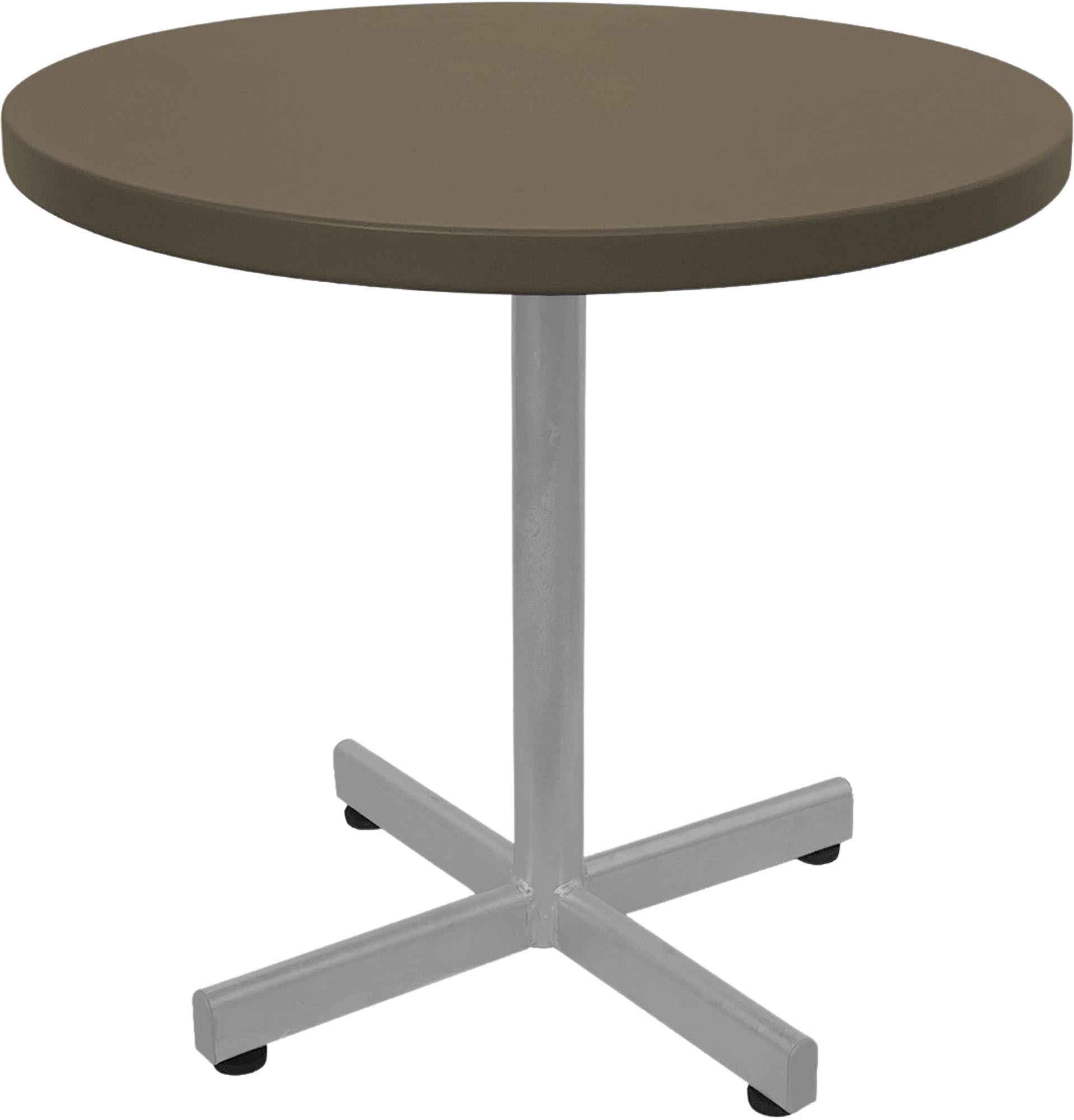 Runder Metalltisch Basic von Schaffner für moderne Gartengestaltung.