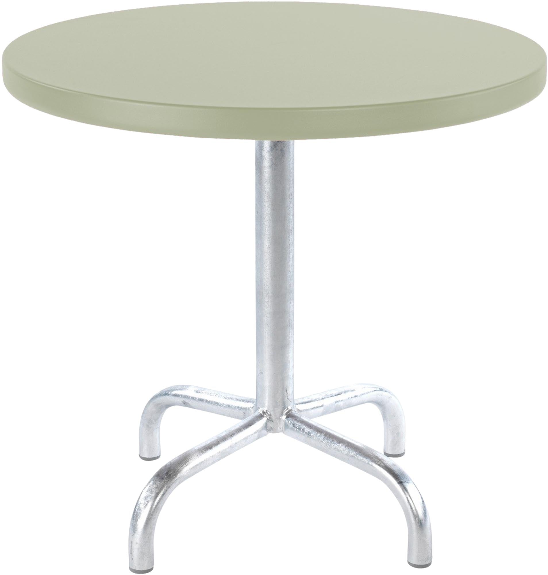 Moderner Säntis Metall-Beistelltisch für den Außenbereich, ø54/50 cm, ideal für stilvolle Akzente im Garten oder auf der Terrasse.