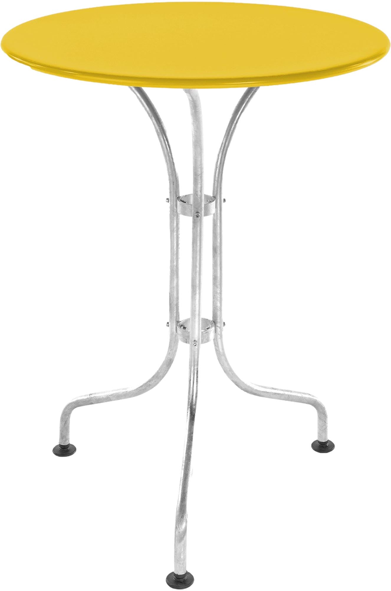 St. Moritz Metall-Gartentisch ø60 von Schaffner: Eleganter, wetterfester Rundtisch aus langlebigem Stahl, perfekt für kleine Gärten, Balkone und Gastronomie.