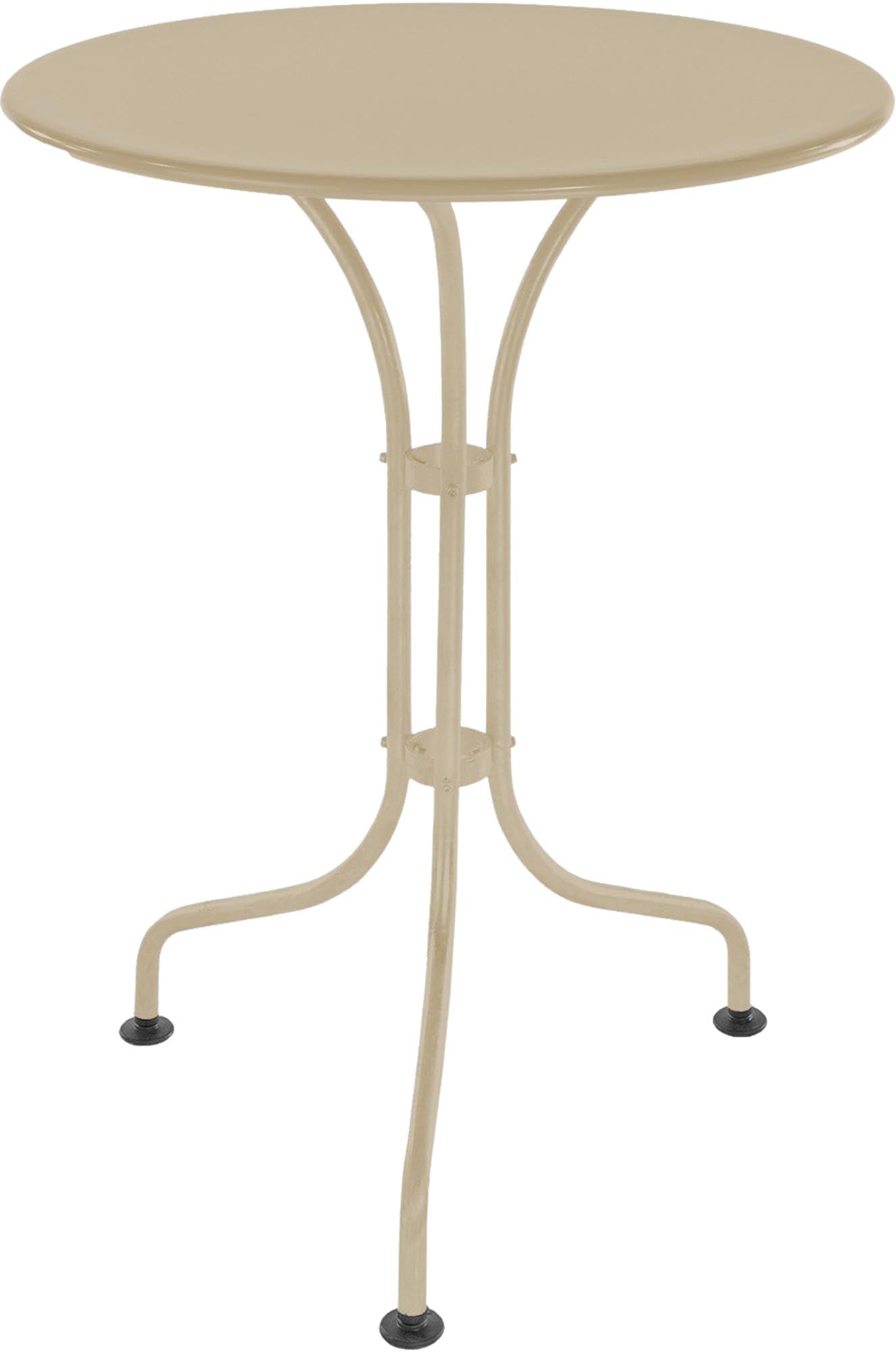 St. Moritz Metall-Gartentisch ø60 aus robustem, wetterfestem Stahl – stilvoll, platzsparend und ideal für private Gärten, Balkone oder Gastronomie im Außenbereich.