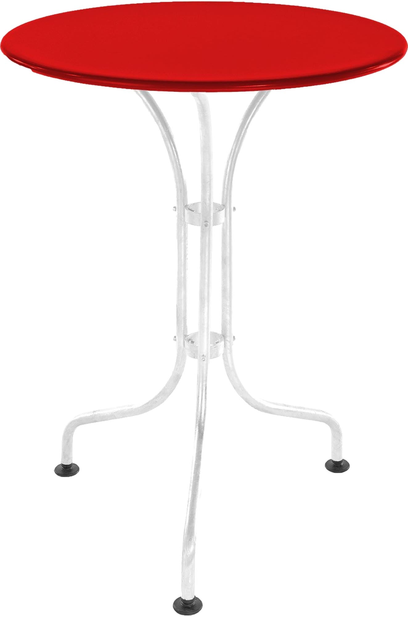 St. Moritz Metall-Gartentisch ø60 aus wetterfestem Stahl, zeitloses Design, langlebig und pflegeleicht – ideal für kleine Gärten, Balkone und Gastronomie.