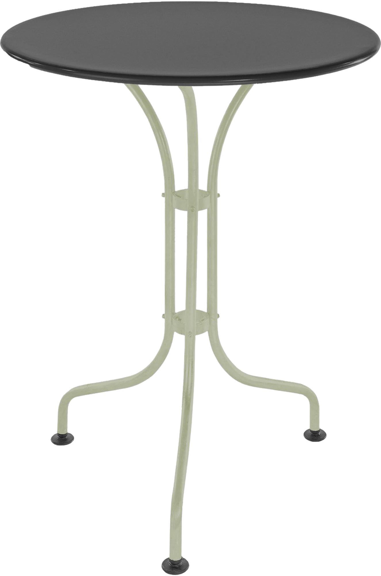 St. Moritz Metall-Gartentisch ø60 von Schaffner: Robuster, wetterfester Tisch für stilvolle Außenbereiche, perfekt für kleine Gärten, Balkone und Gastronomie.