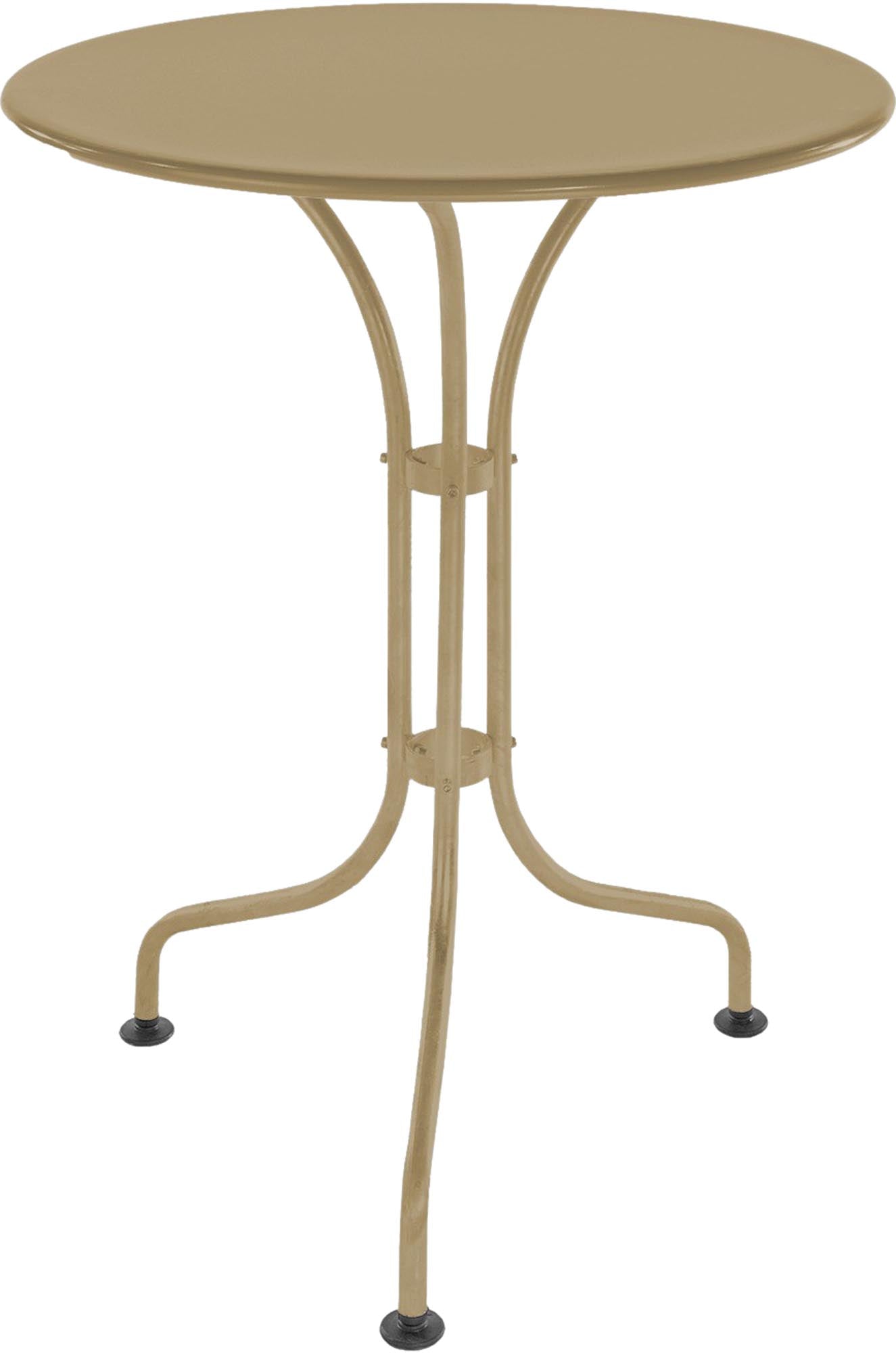 St. Moritz Metall-Gartentisch ø60 aus wetterfestem Stahl, perfekt für kleine Außenbereiche. Schweizer Qualität, stilvolles Design, langlebig und pflegeleicht.