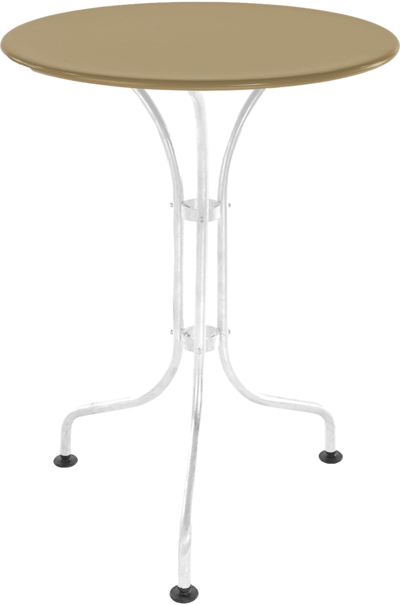 Eleganter runder Gartentisch ø60 aus wetterfestem Stahl, ideal für Balkone und Gärten. Schweizer Qualität, robust, pflegeleicht und vielseitig einsetzbar.