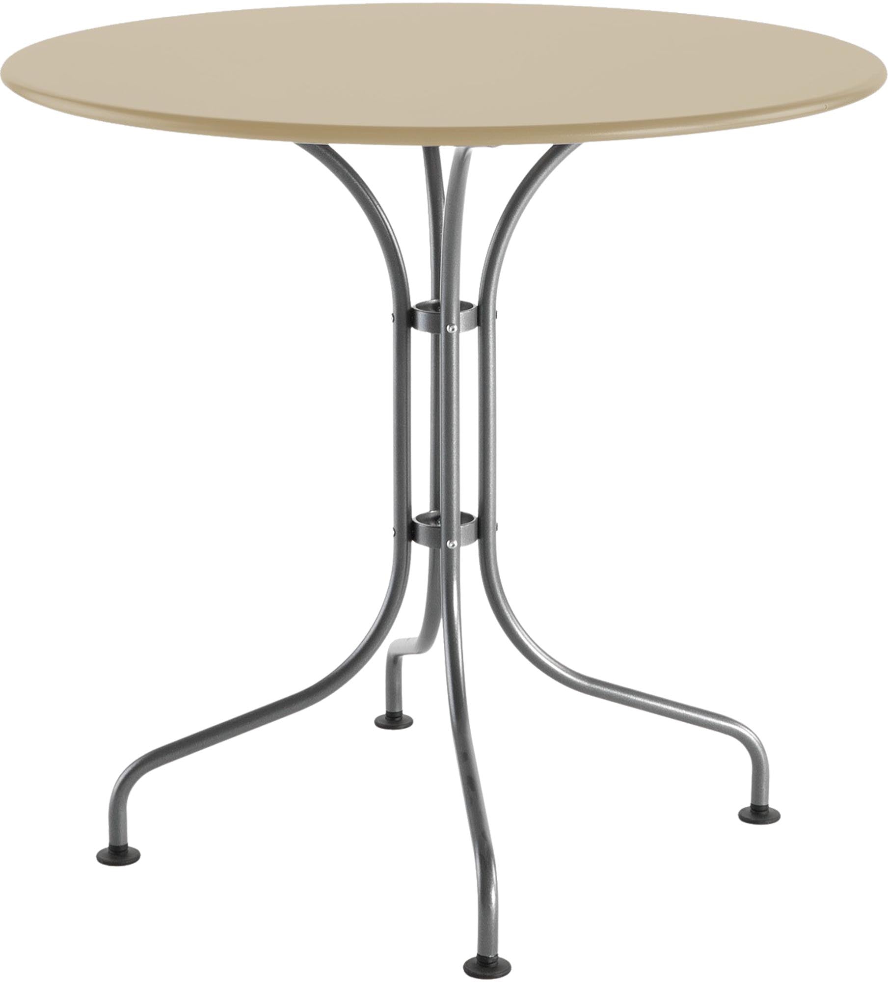 St. Moritz Metall-Gartentisch ø80 von Schaffner – robuster, wetterfester Rundtisch aus Stahl, perfekt für Garten, Balkon oder Terrasse, langlebig und stilvoll.