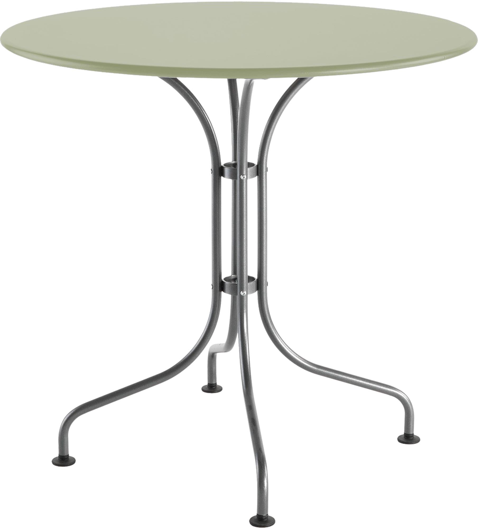 St. Moritz Metall-Gartentisch ø80 von Schaffner – eleganter, wetterfester Rundtisch aus langlebigem Stahl, ideal für Garten, Balkon oder Gastronomie im Außenbereich.