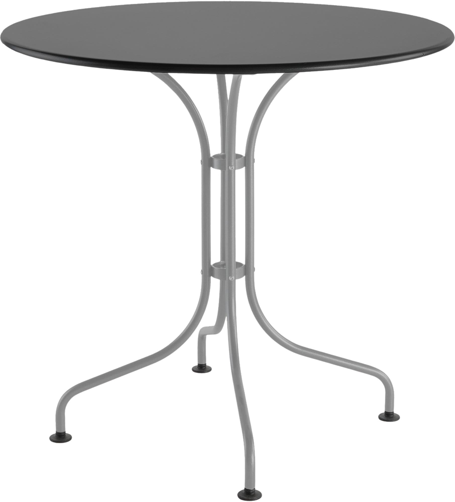 St. Moritz Metall-Gartentisch ø80 von Schaffner – eleganter, wetterfester Rundtisch aus langlebigem Stahl, ideal für Garten, Balkon oder Gastronomie im Außenbereich.