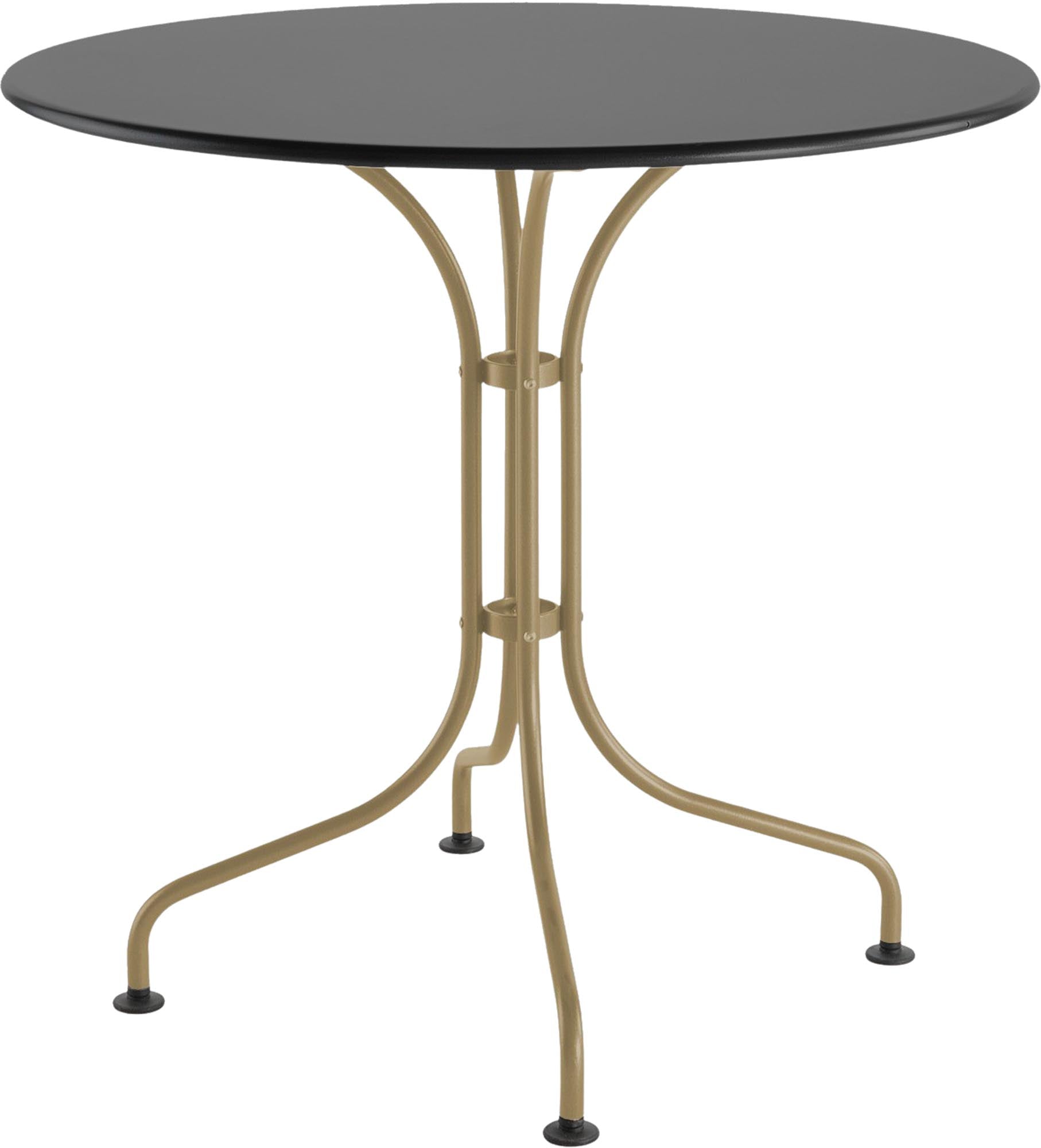 St. Moritz Metall-Gartentisch ø80 von Schaffner – robuster, wetterfester Rundtisch aus hochwertigem Stahl, perfekt für Garten, Terrasse oder Gastronomie im Außenbereich.