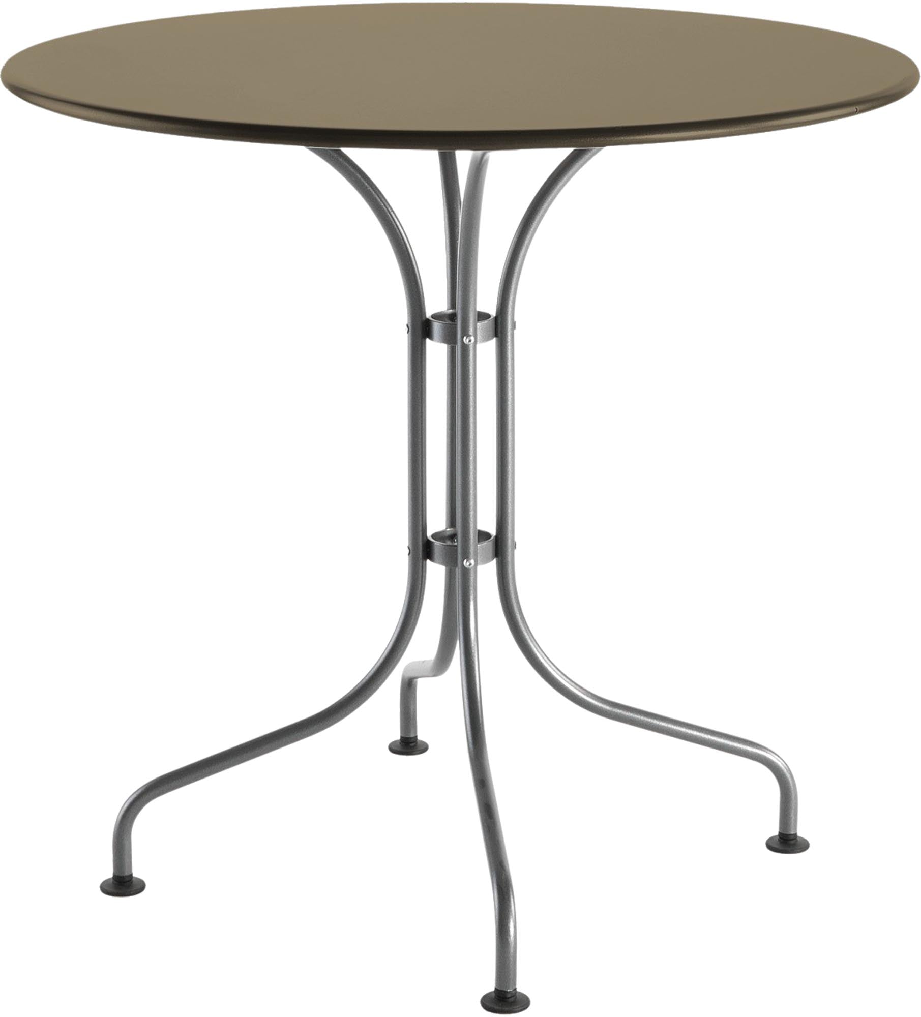 St. Moritz Metall-Gartentisch ø80 von Schaffner – eleganter, wetterfester Rundtisch aus robustem Stahl, ideal für Garten, Balkon oder Terrasse, langlebig und stilvoll.