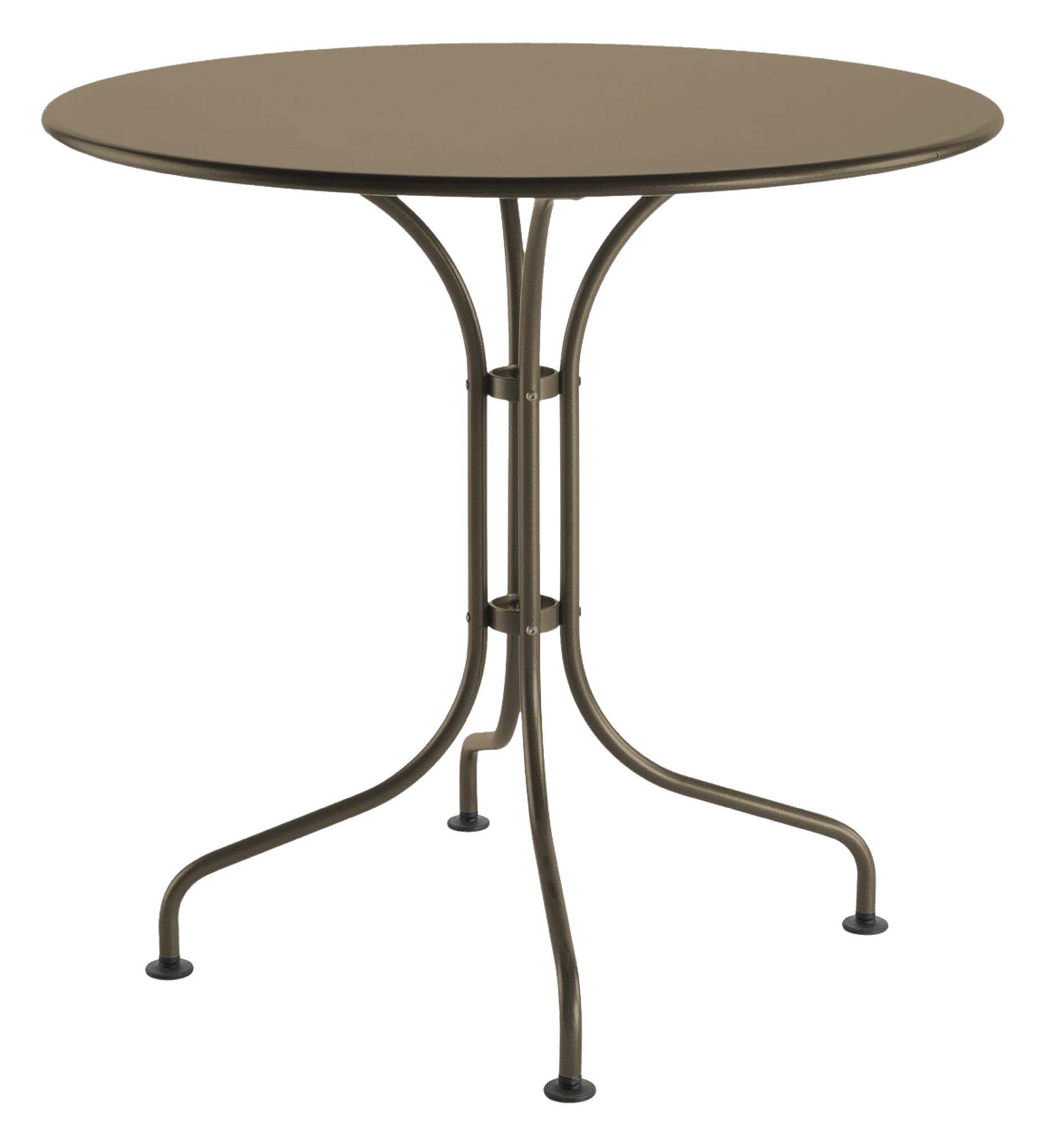 Metalltisch St. Moritz ø 80: Zeitloses Design für Ihren Aussenbereich.