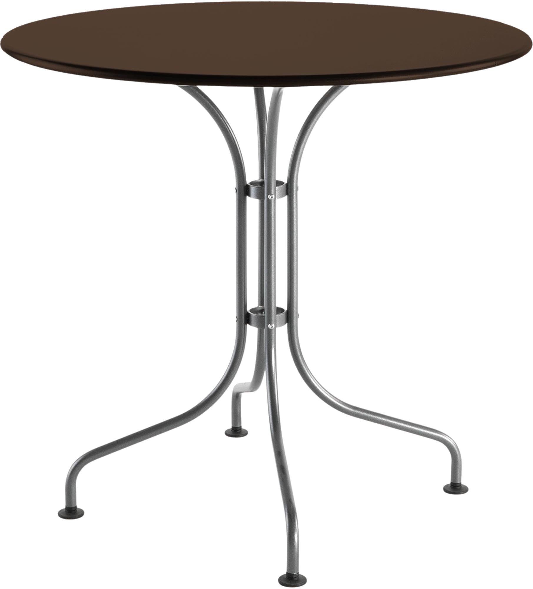 Metalltisch St. Moritz ø 80: Stilvoller Mittelpunkt für Terrasse.
