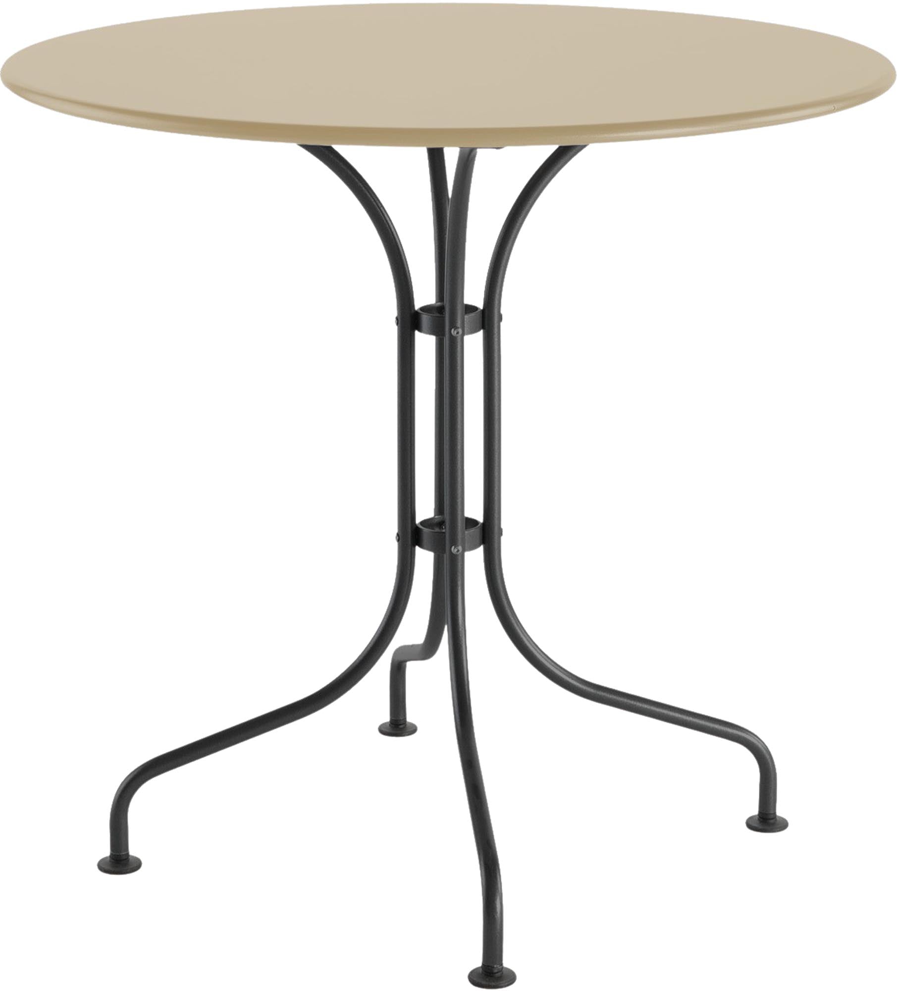 Stilvoller Metalltisch St. Moritz ø 90 – Wetterfest, langlebig und perfekt für gesellige Stunden im Freien. Ein echter Blickfang für jeden Außenbereich!