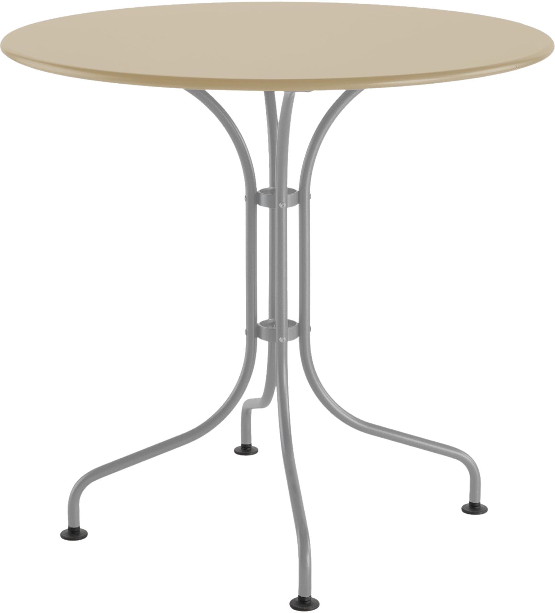 St. Moritz Metall-Gartentisch ø90 – eleganter, wetterfester Tisch aus robustem Stahl, perfekt für kleine Gärten und Terrassen. Schweizer Qualität, zeitloses Design.