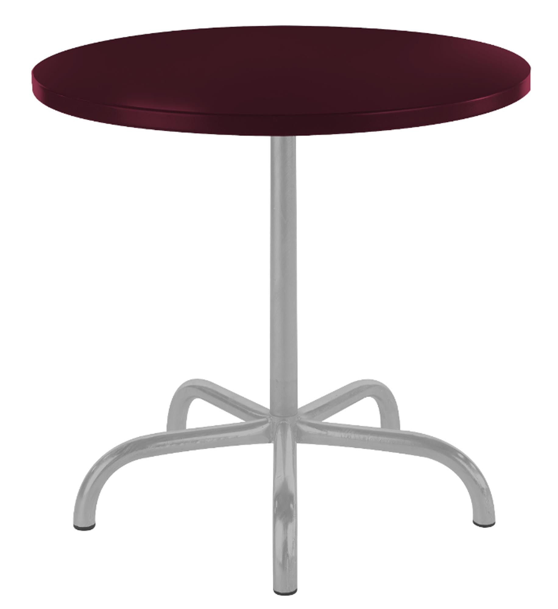 Tisch Säntis rund in Bordeaux / Feuerverzinkt präsentiert im Onlineshop von KAQTU Design AG. Gartentisch ist von Schaffner
