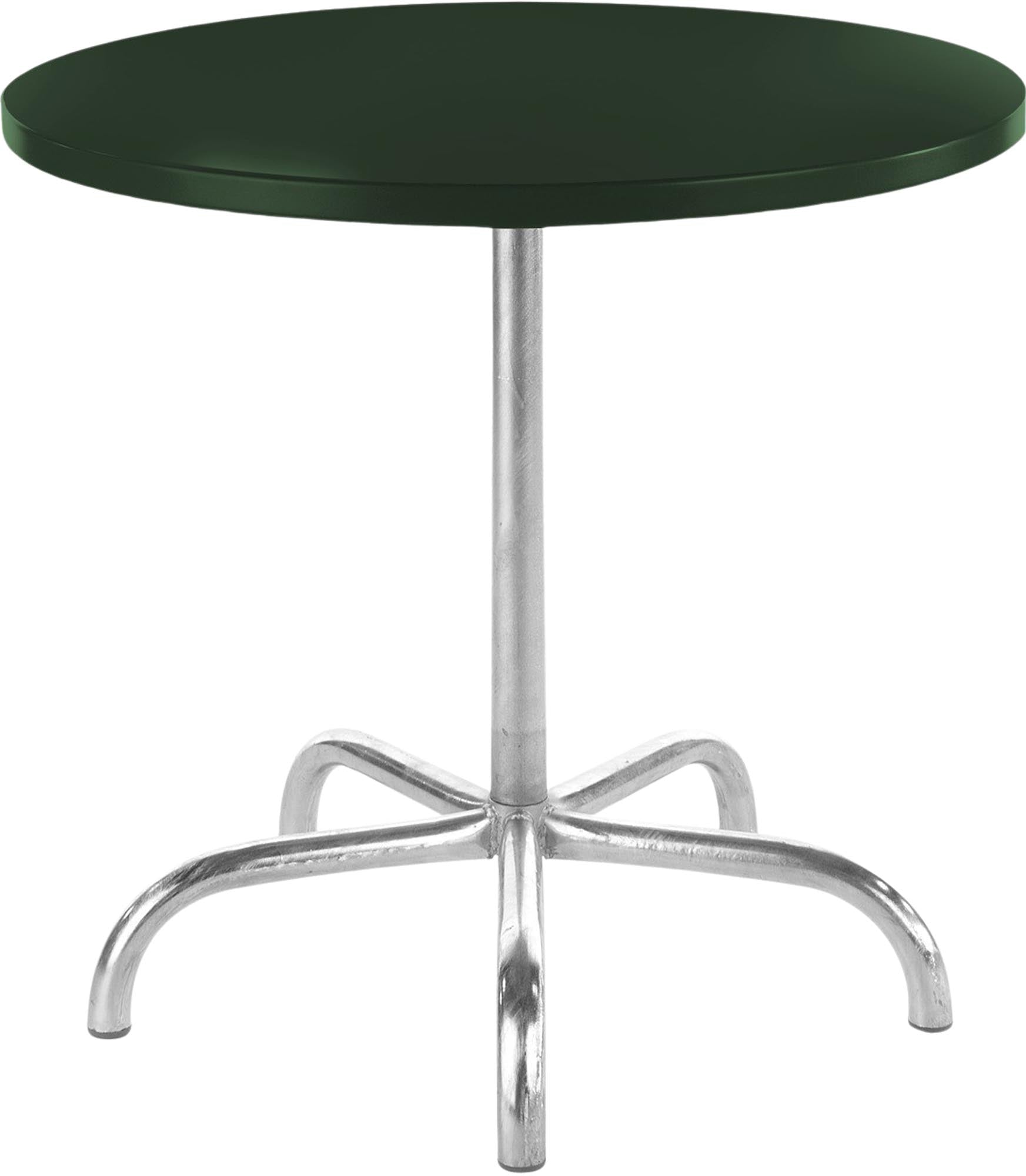 Säntis Metall-Gartentisch ø80 cm, klappbar, wetterfest, langlebig, platzsparend, Schweizer Qualität, ideal für Garten, Balkon oder Terrasse.