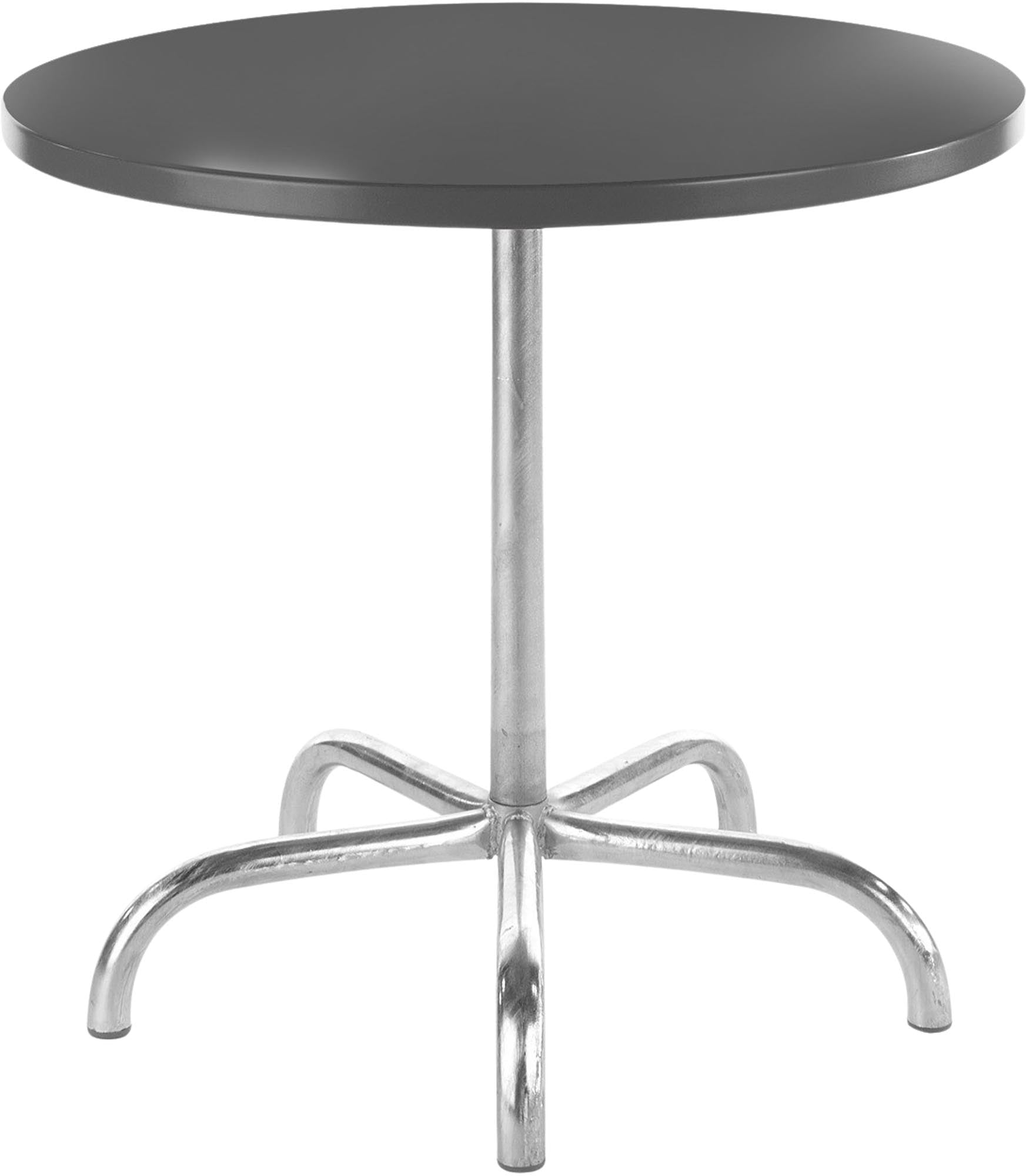 Säntis Metall-Gartentisch ø80 cm, klappbar, wetterfest, rostfrei, platzsparend, langlebig, Schweizer Qualität – perfekt für Garten, Balkon oder Terrasse.