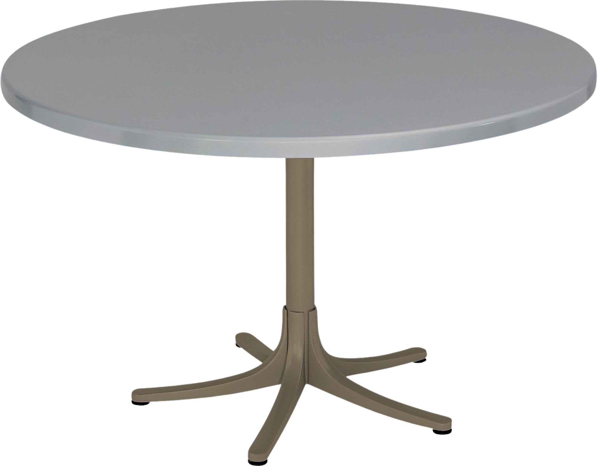 Eleganter Fiberglastisch Schaffhausen ⌀ 75 für moderne Aussenbereiche.