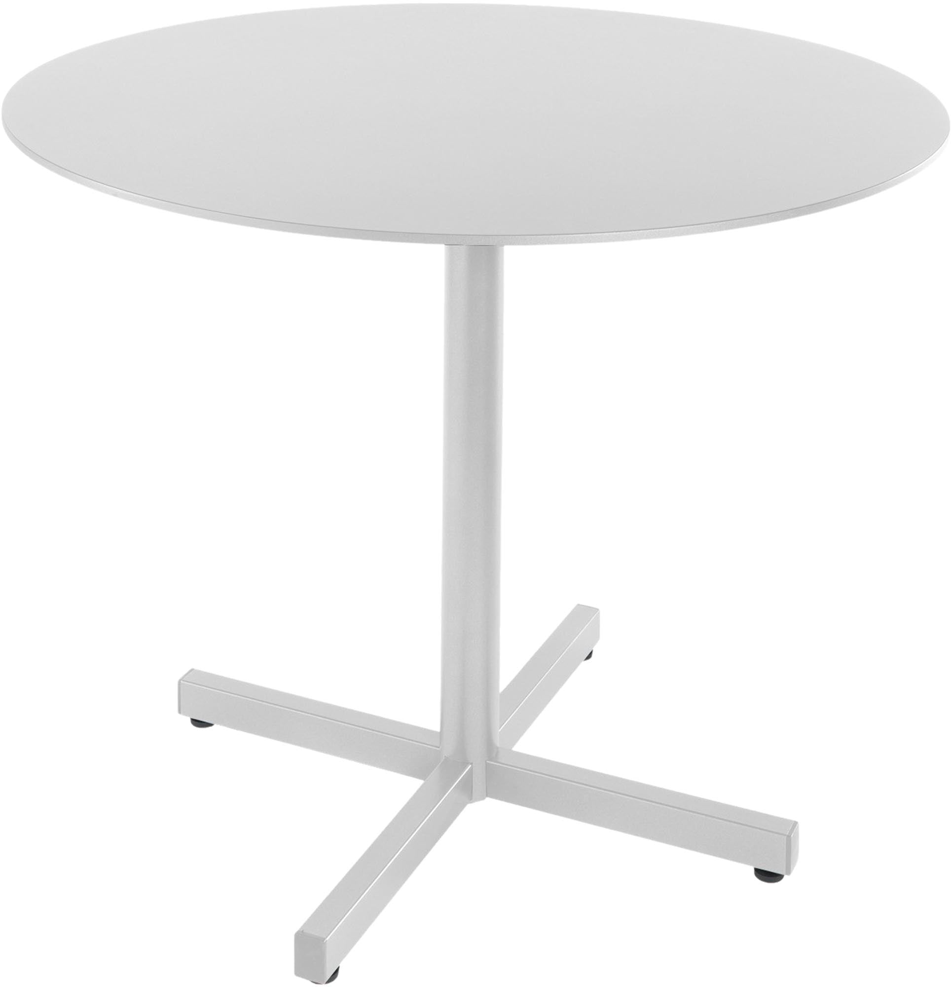 Luzern Glasfaser-Gartentisch Decor ø90 klappbar in Weiss / Weiss präsentiert im Onlineshop von KAQTU Design AG. Gartentisch ist von Schaffner