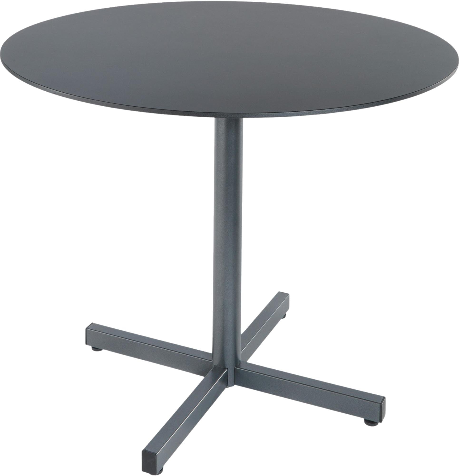 Luzern Glasfaser-Gartentisch Decor ø100 klappbar in Graphit präsentiert im Onlineshop von KAQTU Design AG. Gartentisch ist von Schaffner