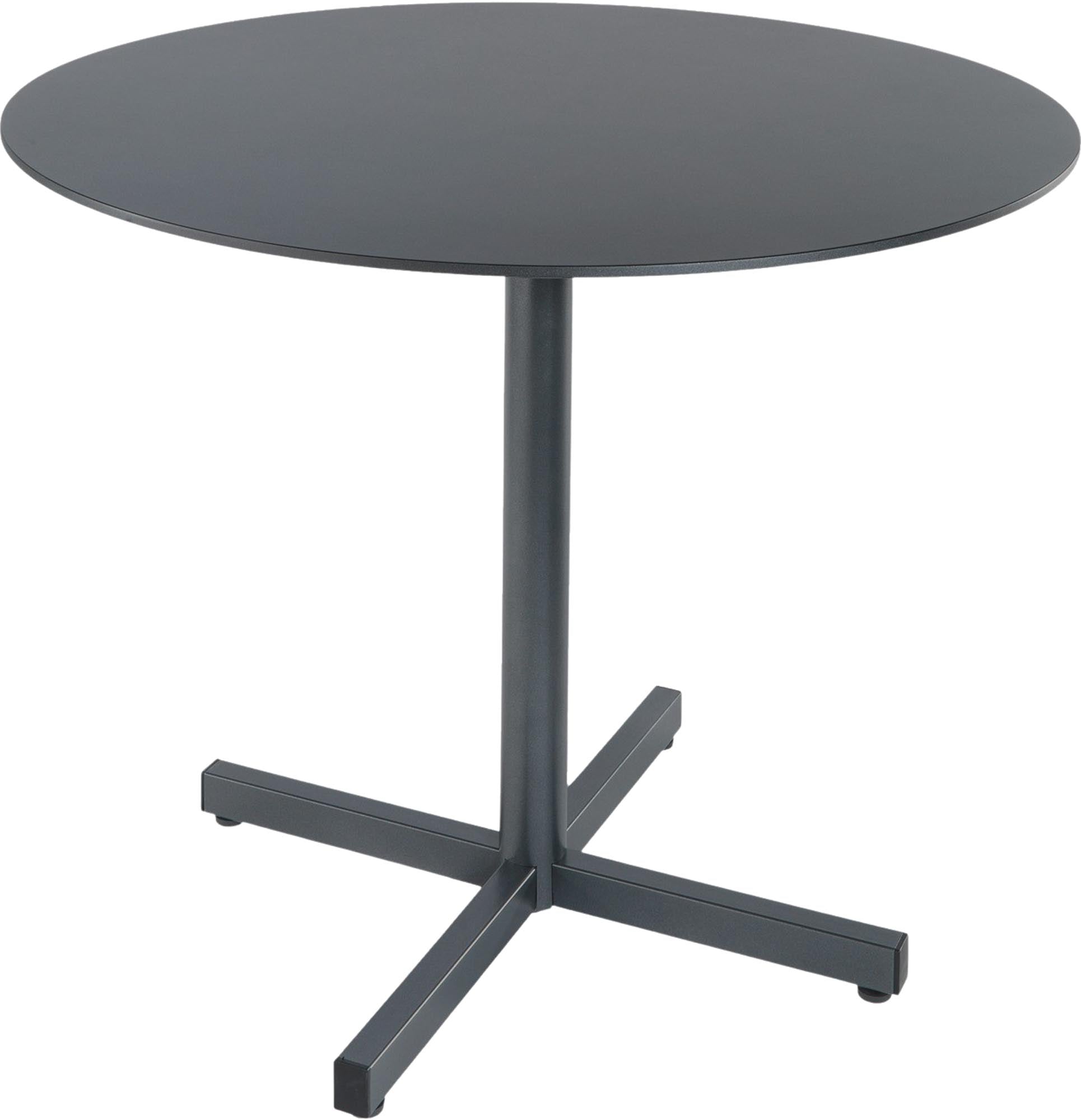 Luzern Glasfaser-Gartentisch Decor ø100 klappbar in Graphit / Anthrazit präsentiert im Onlineshop von KAQTU Design AG. Gartentisch ist von Schaffner