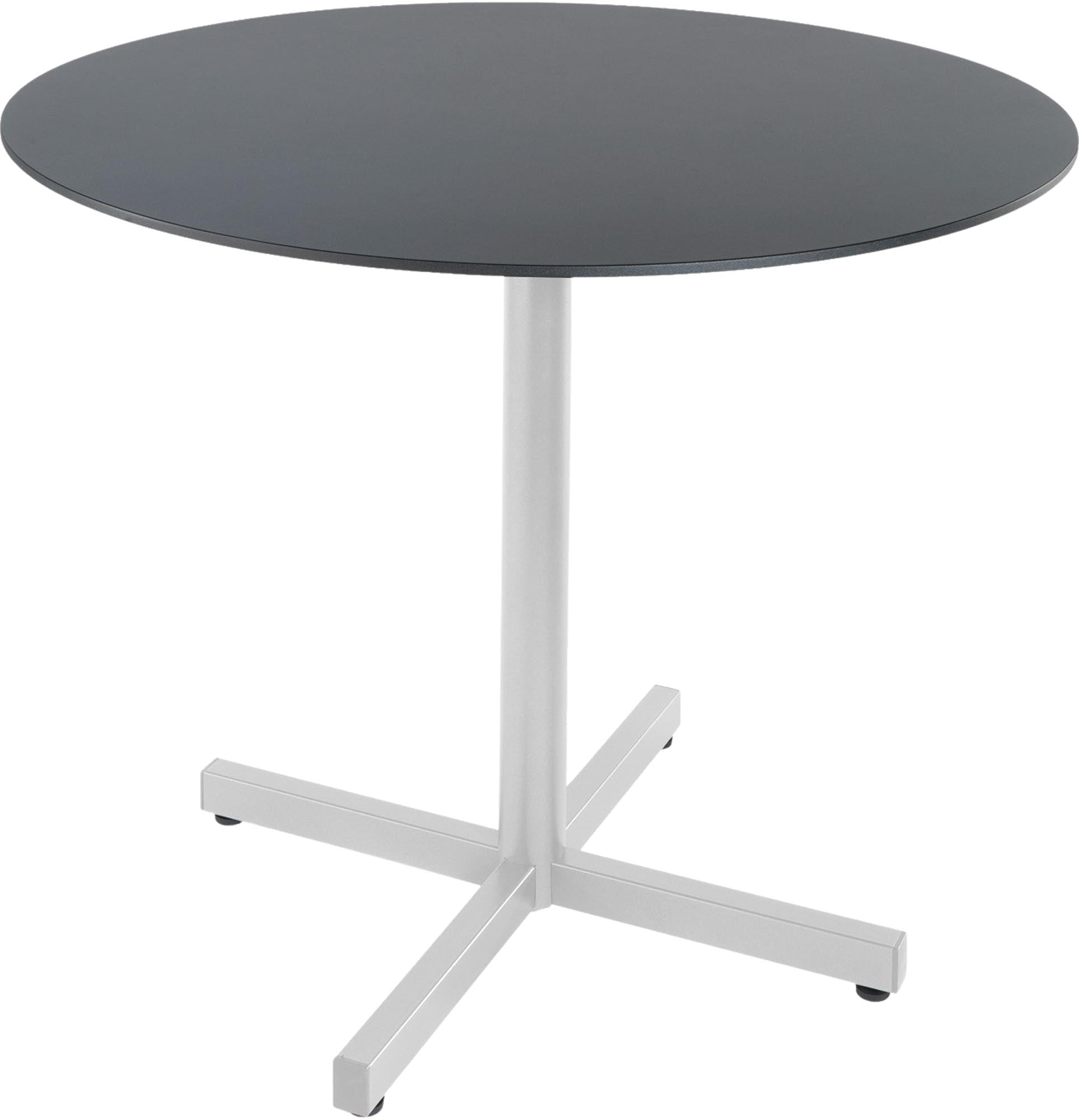 Luzern Glasfaser-Gartentisch Decor ø100 klappbar in Graphit / Weiss präsentiert im Onlineshop von KAQTU Design AG. Gartentisch ist von Schaffner