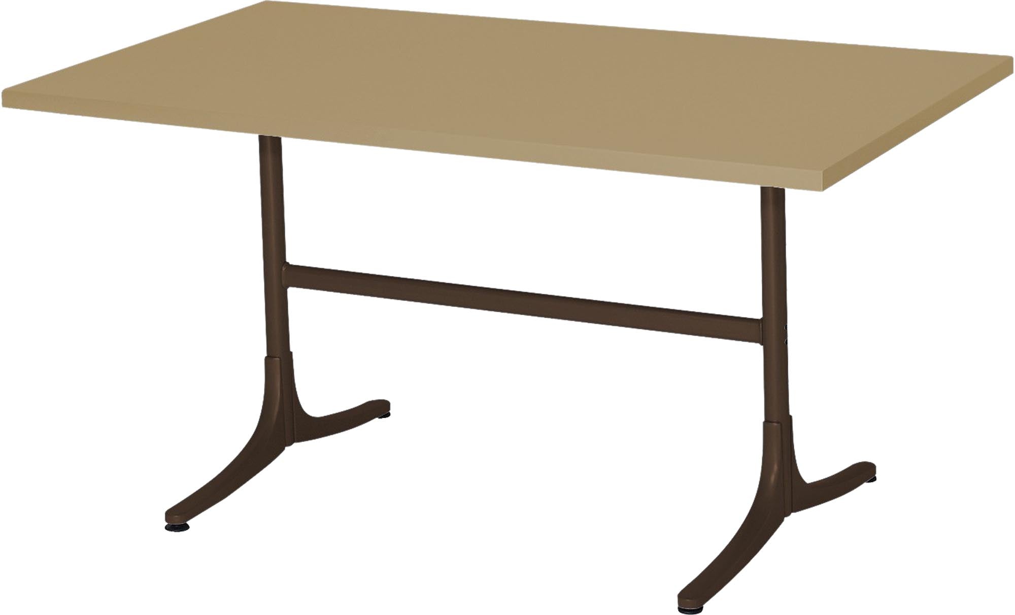 Stilvoller Metalltisch Arbon 100x65 von Schaffner für Terrasse.