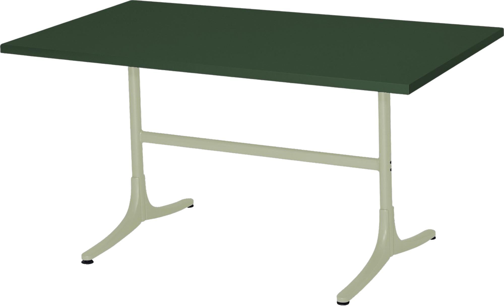 Stilvoller Metalltisch Arbon 140x80 von Schaffner für Terrassen.