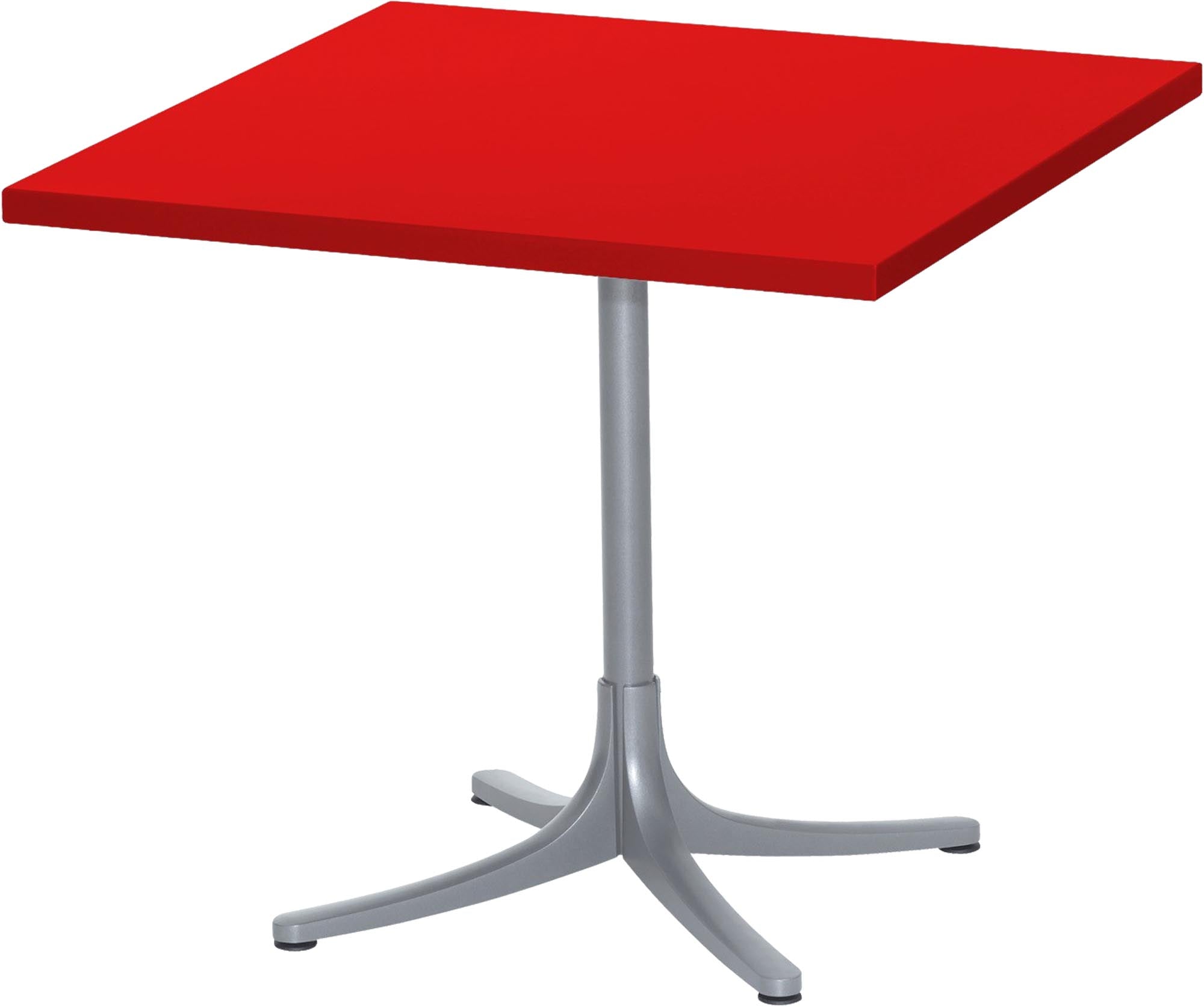 Robuster Schaffner Metalltisch Arbon 80x80 für zeitlose Aussenbereiche.