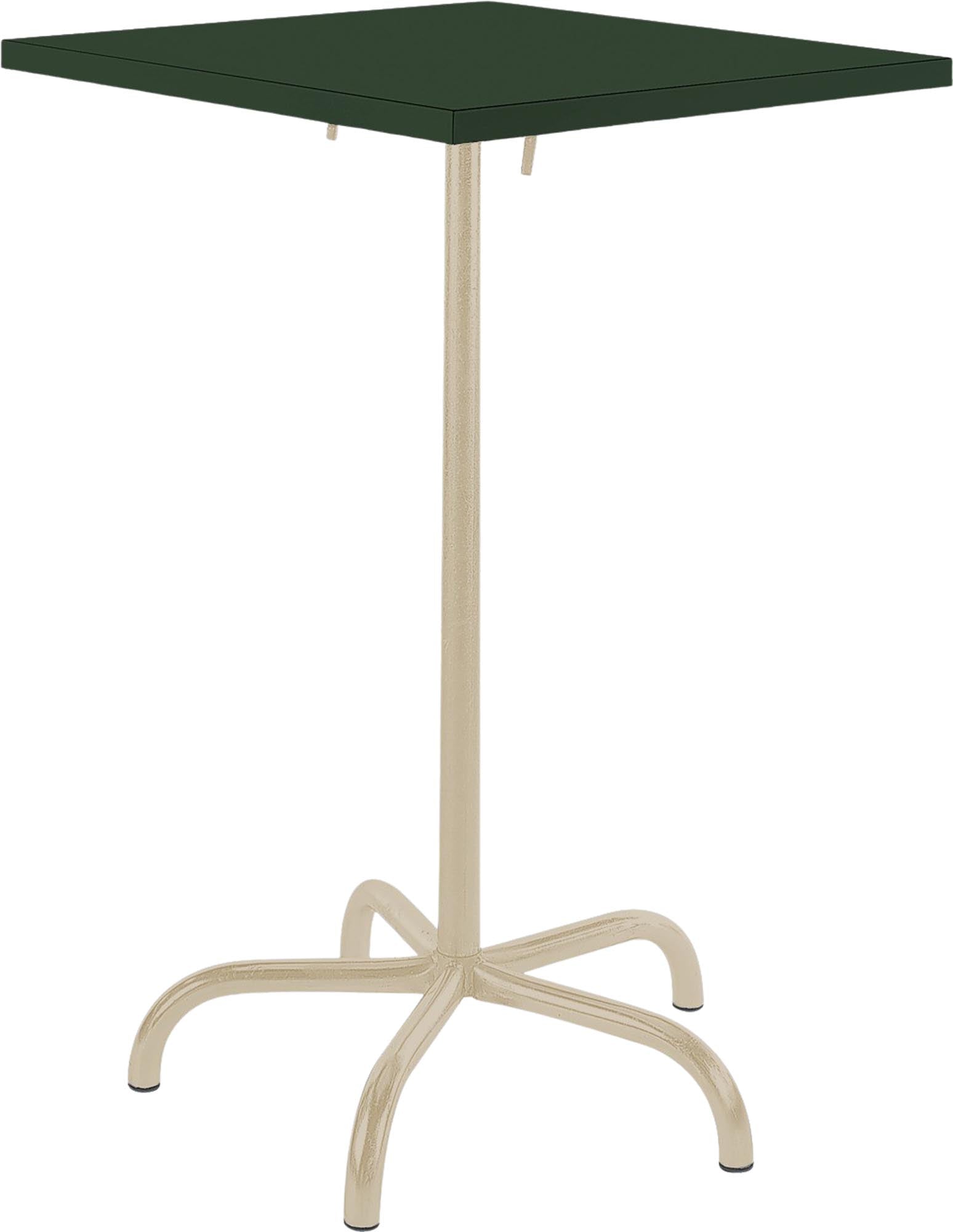 Säntis Metall-Stehtisch Outdoor 80x80 /110 klappbar in Tannengrün präsentiert im Onlineshop von KAQTU Design AG. Hochtisch Outdoor ist von Schaffner