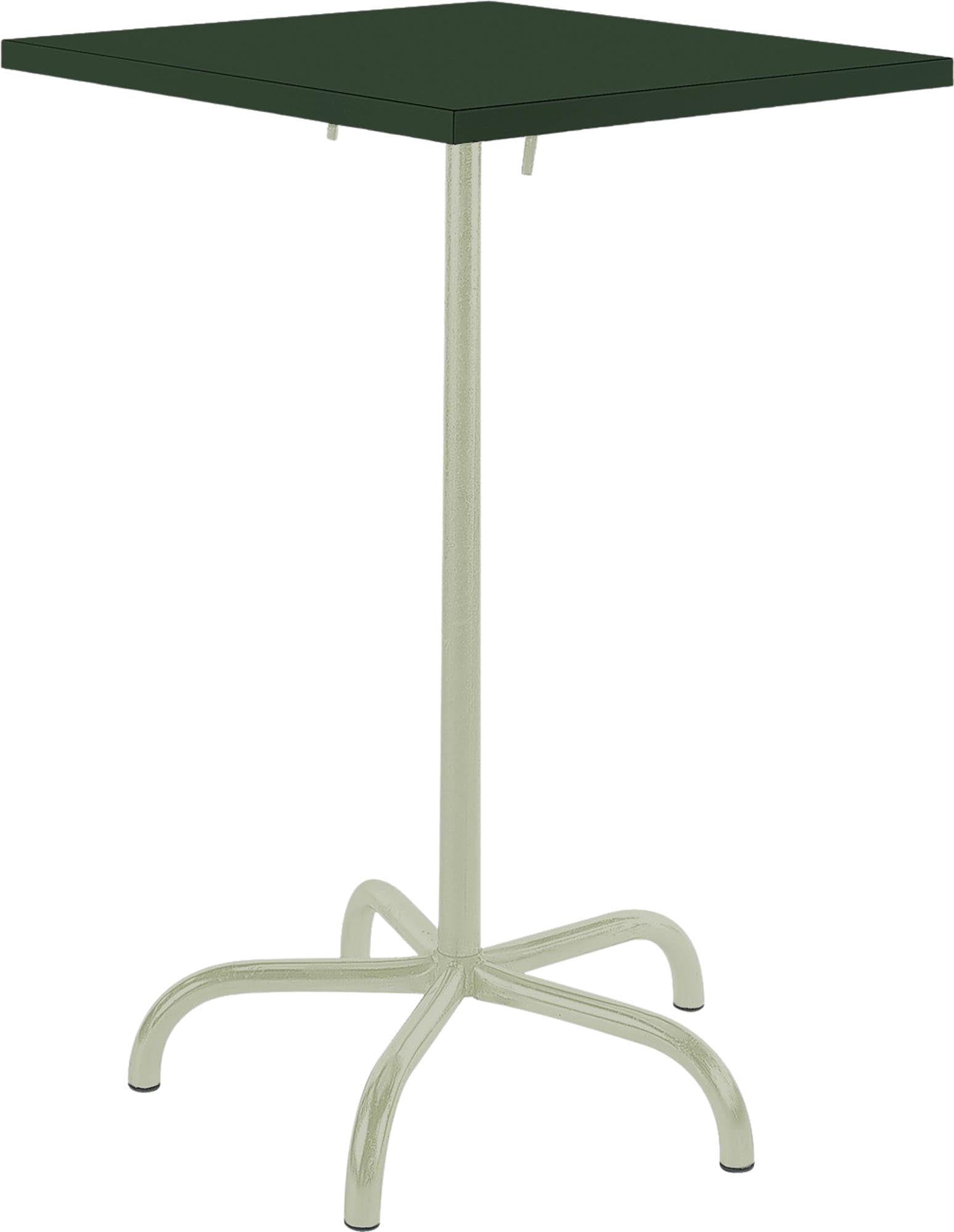 Säntis Metall-Stehtisch Outdoor 80x80 /110 klappbar in Tannengrün / Pastellgrün präsentiert im Onlineshop von KAQTU Design AG. Hochtisch Outdoor ist von Schaffner